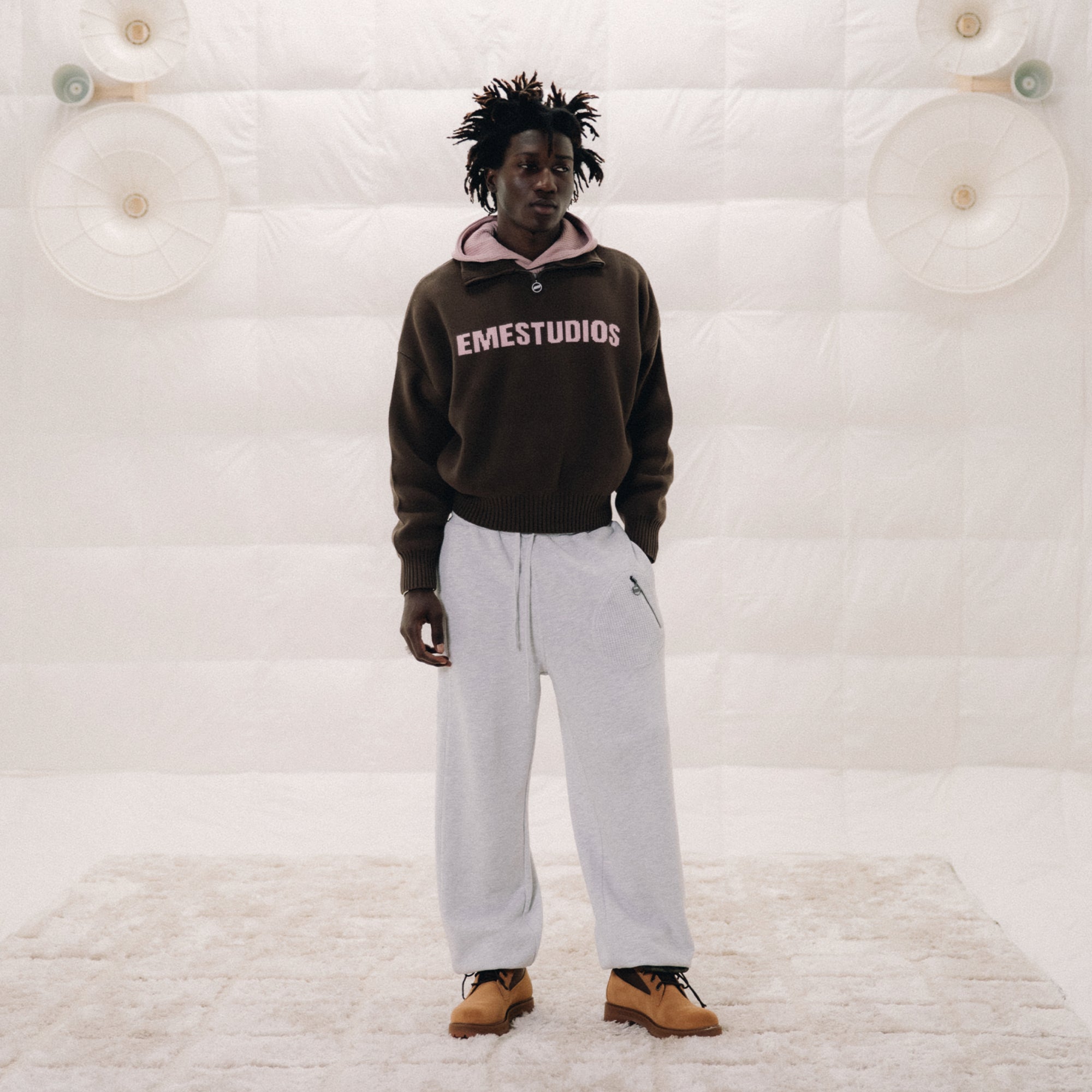 Hudson Lollipop Half Zip Knitwear Eme Studios