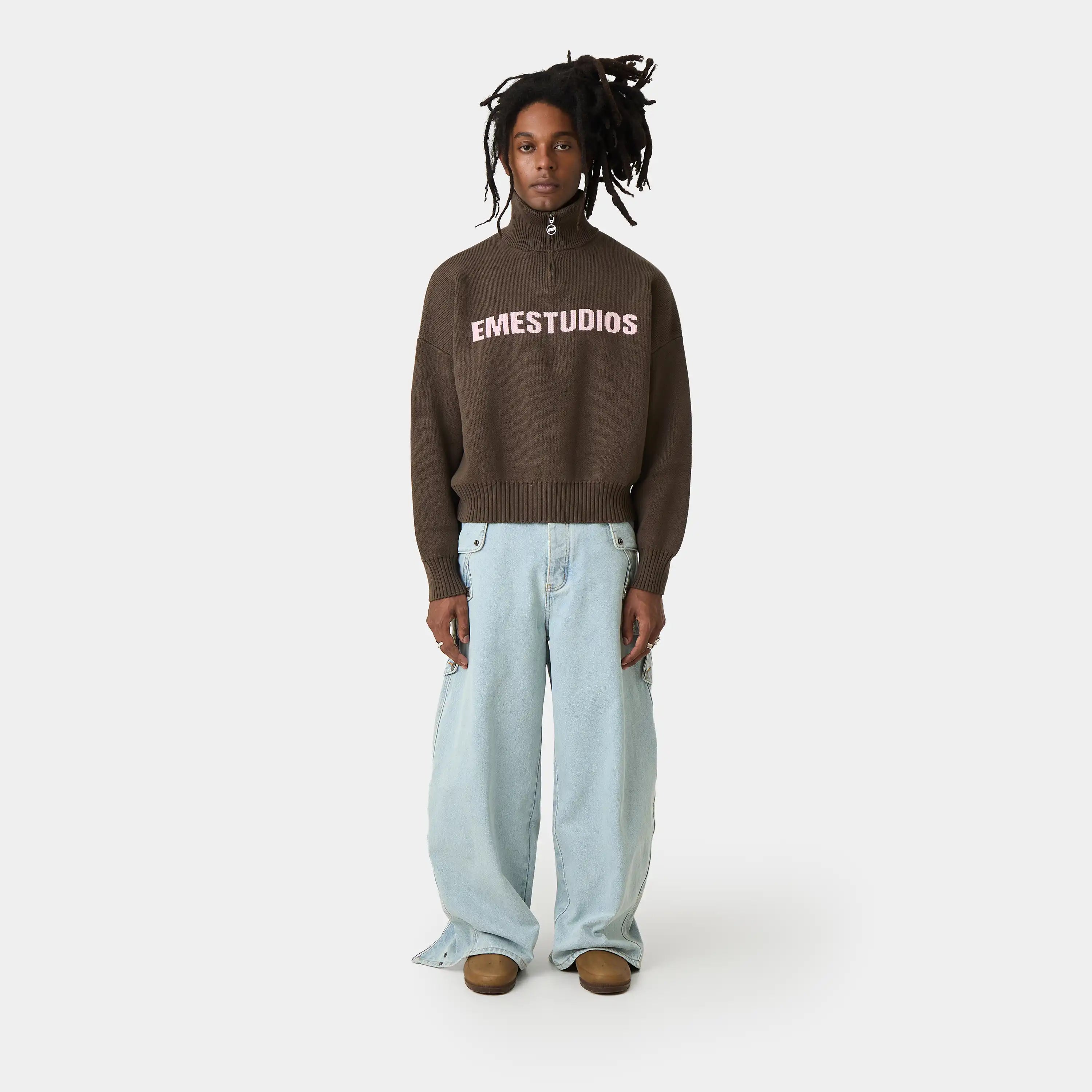 Hudson Lollipop Half Zip Knitwear Eme Studios