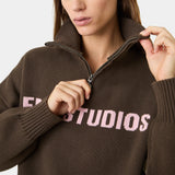 Hudson Lollipop Half Zip Knitwear Eme Studios