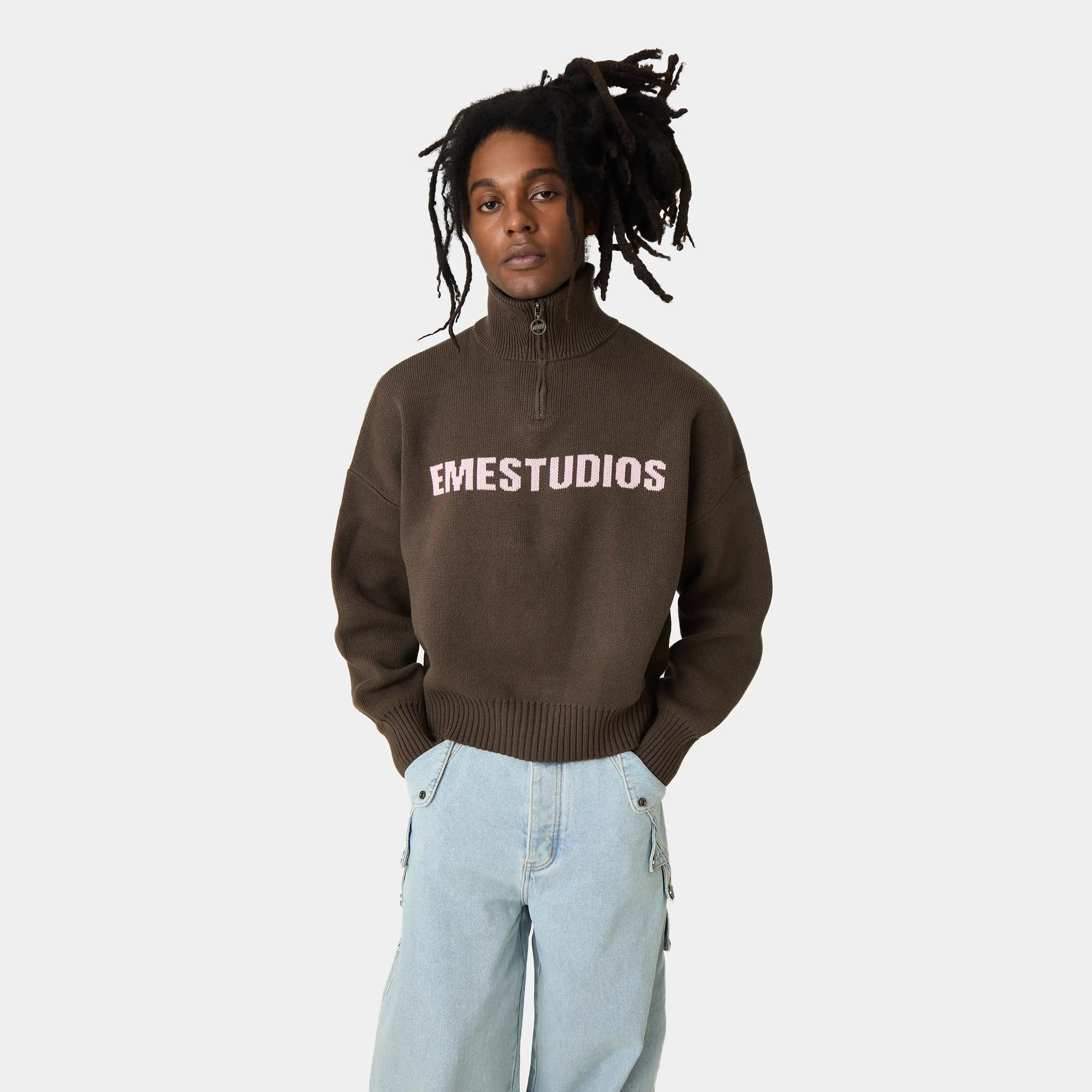 Hudson Lollipop Half Zip Knitwear Eme Studios