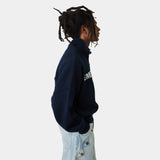 Hudson Navy Half Zip Knitwear Eme Studios
