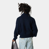 Hudson Navy Half Zip Knitwear Eme Studios