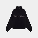 Hudson Shadow Half Zip Knitwear Eme Studios