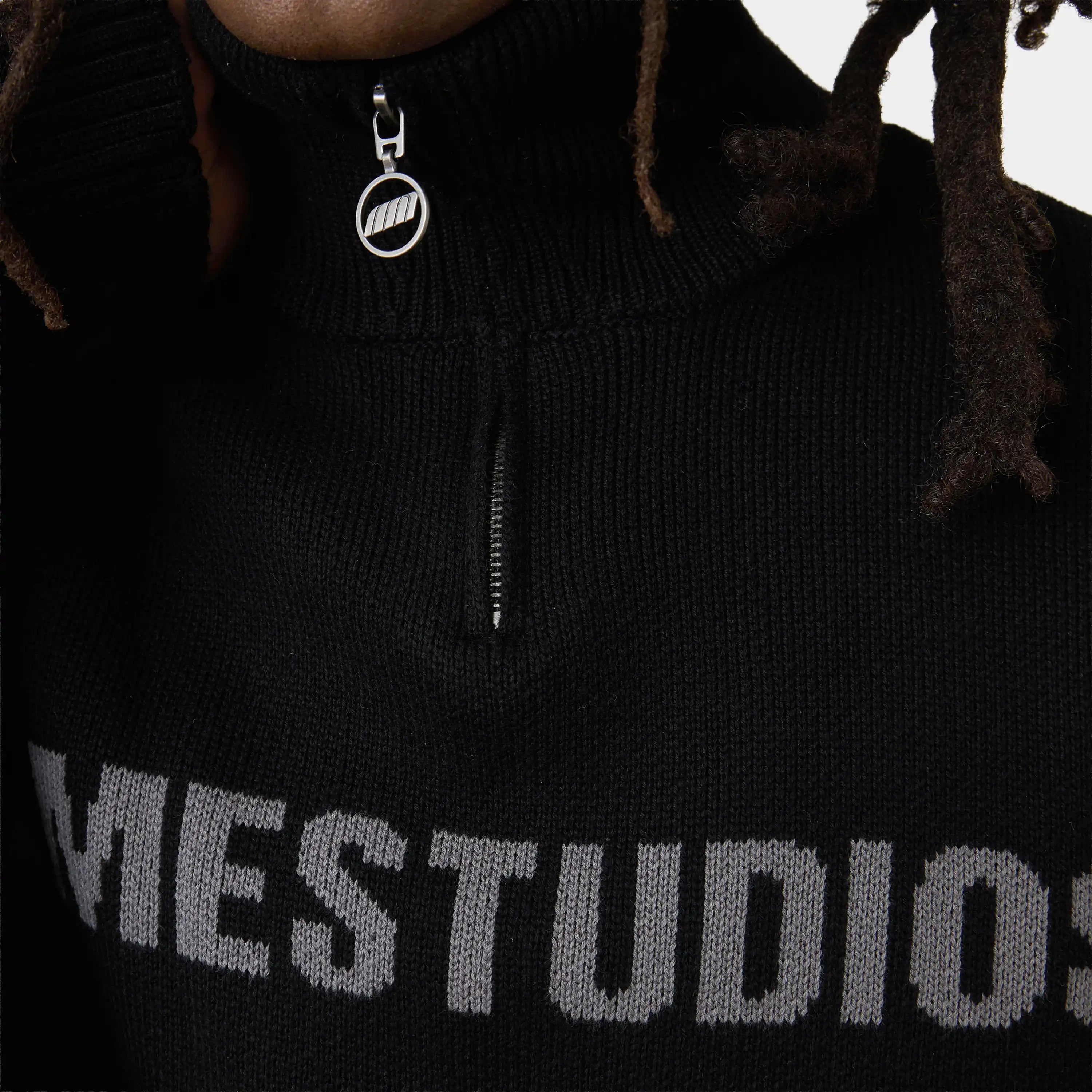Hudson Shadow Half Zip Knitwear Eme Studios