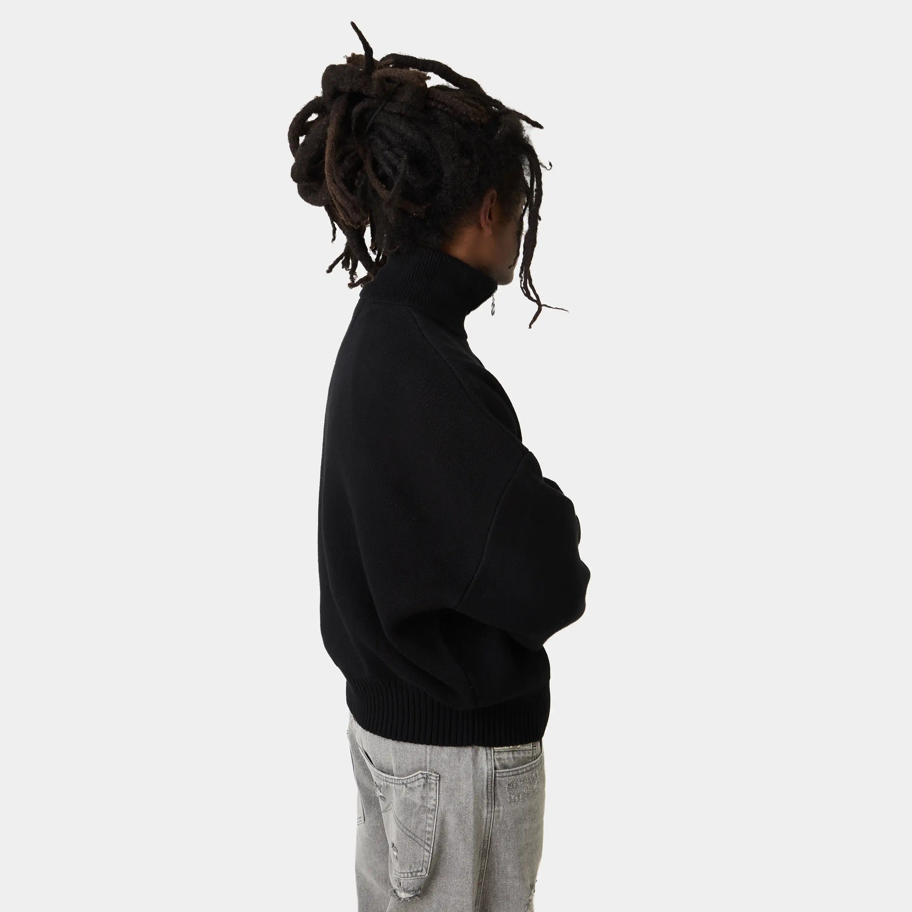 Hudson Shadow Half Zip Knitwear Eme Studios