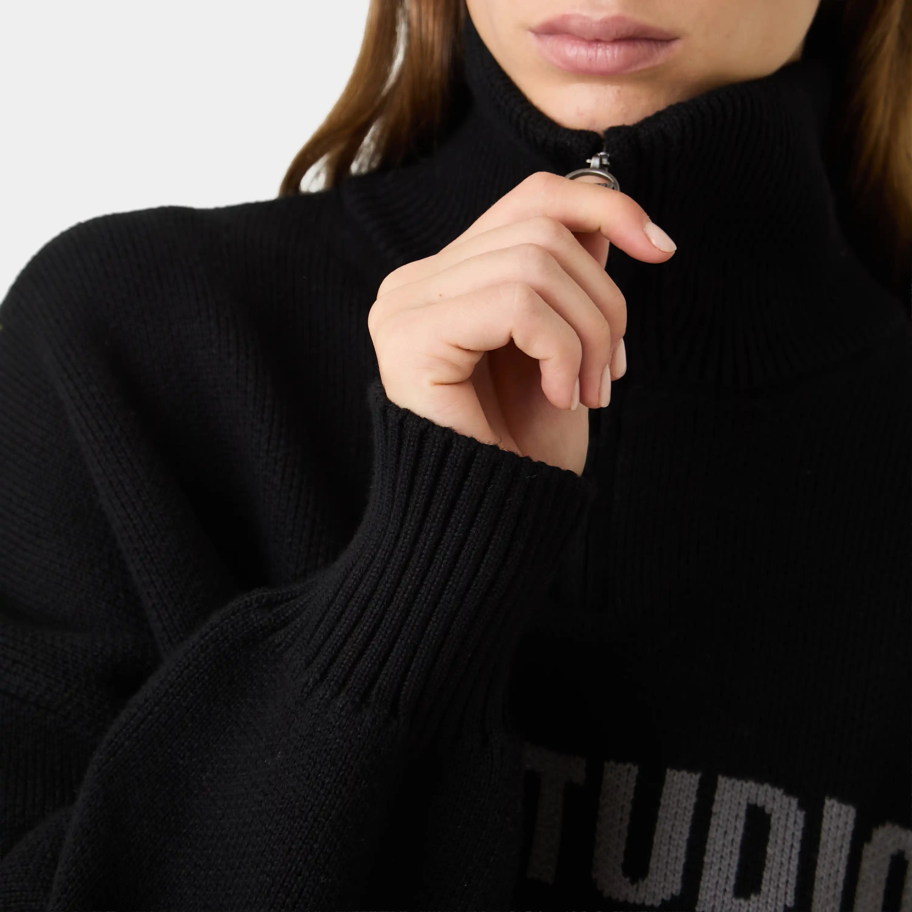 Hudson Shadow Half Zip Knitwear Eme Studios