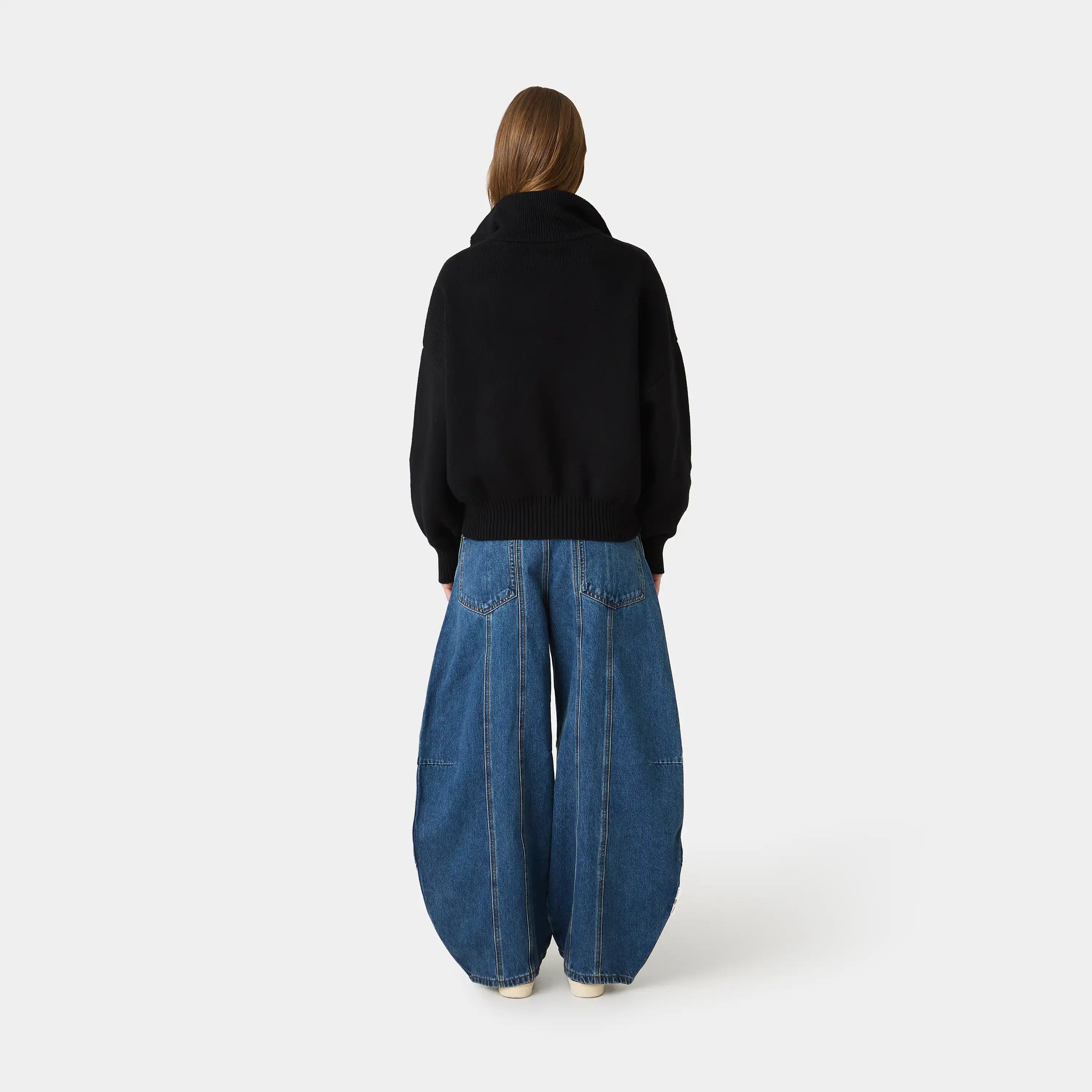 Hudson Shadow Half Zip Knitwear Eme Studios