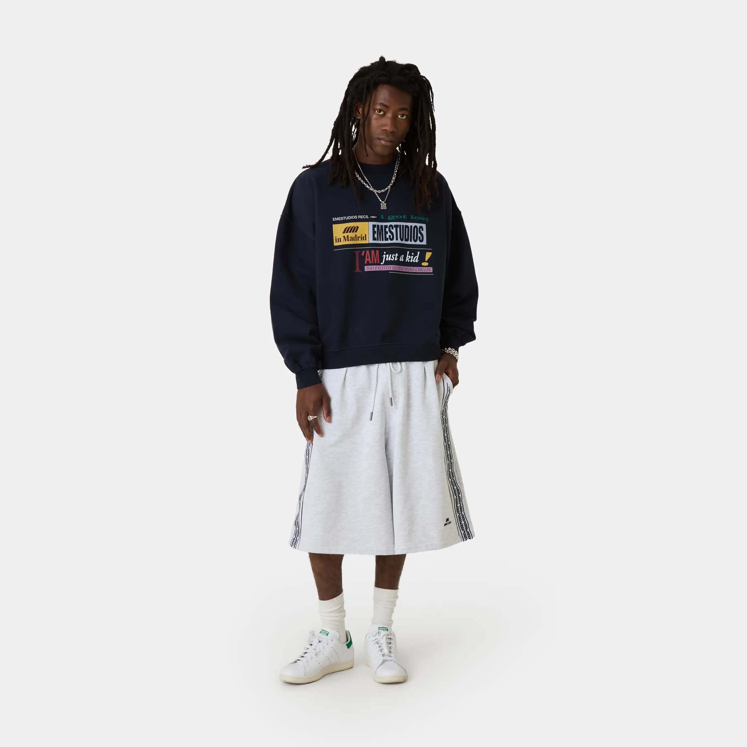 IJK Night Sky Oversized Crewneck Sweatshirts Eme Studios