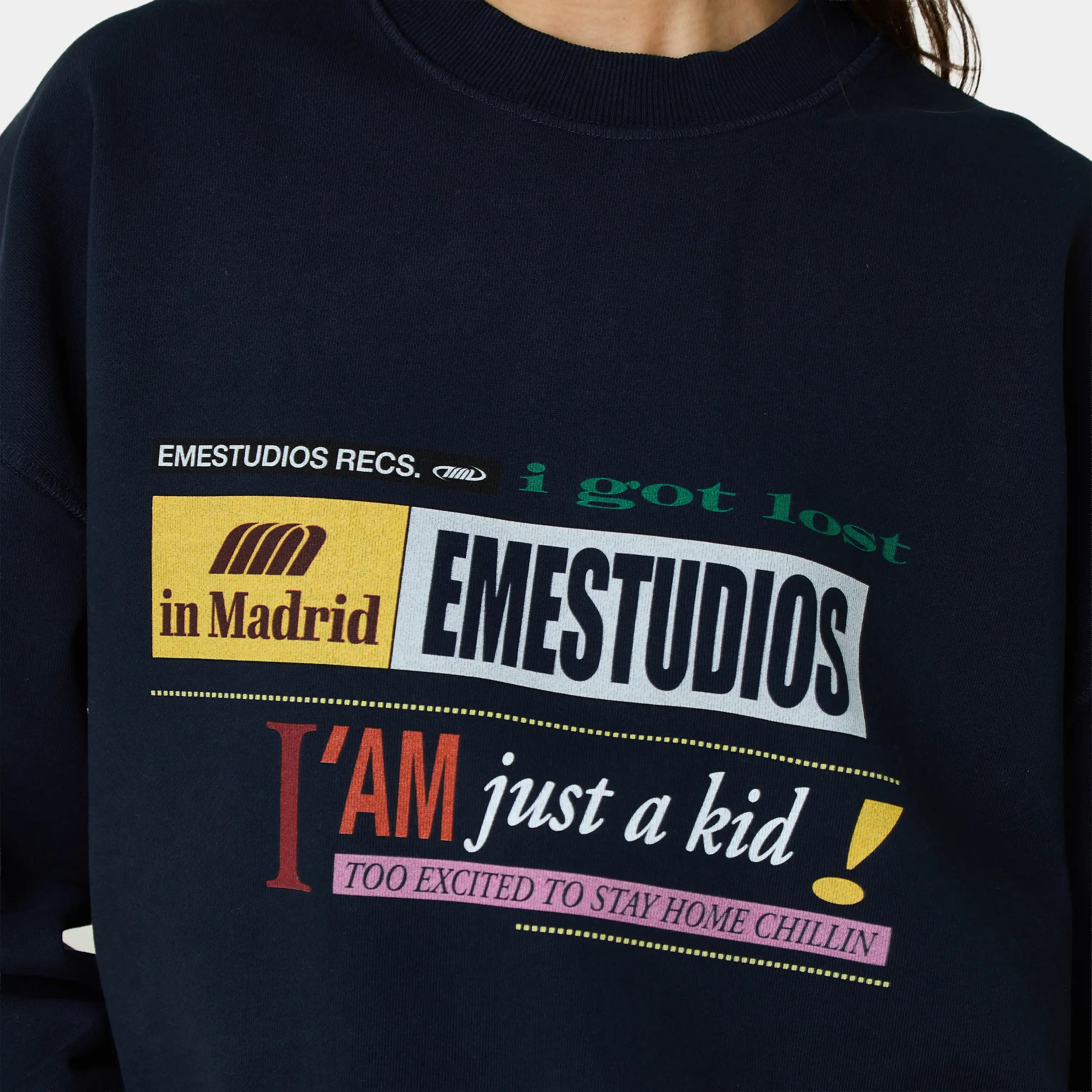 IJK Night Sky Oversized Crewneck Sweatshirts Eme Studios