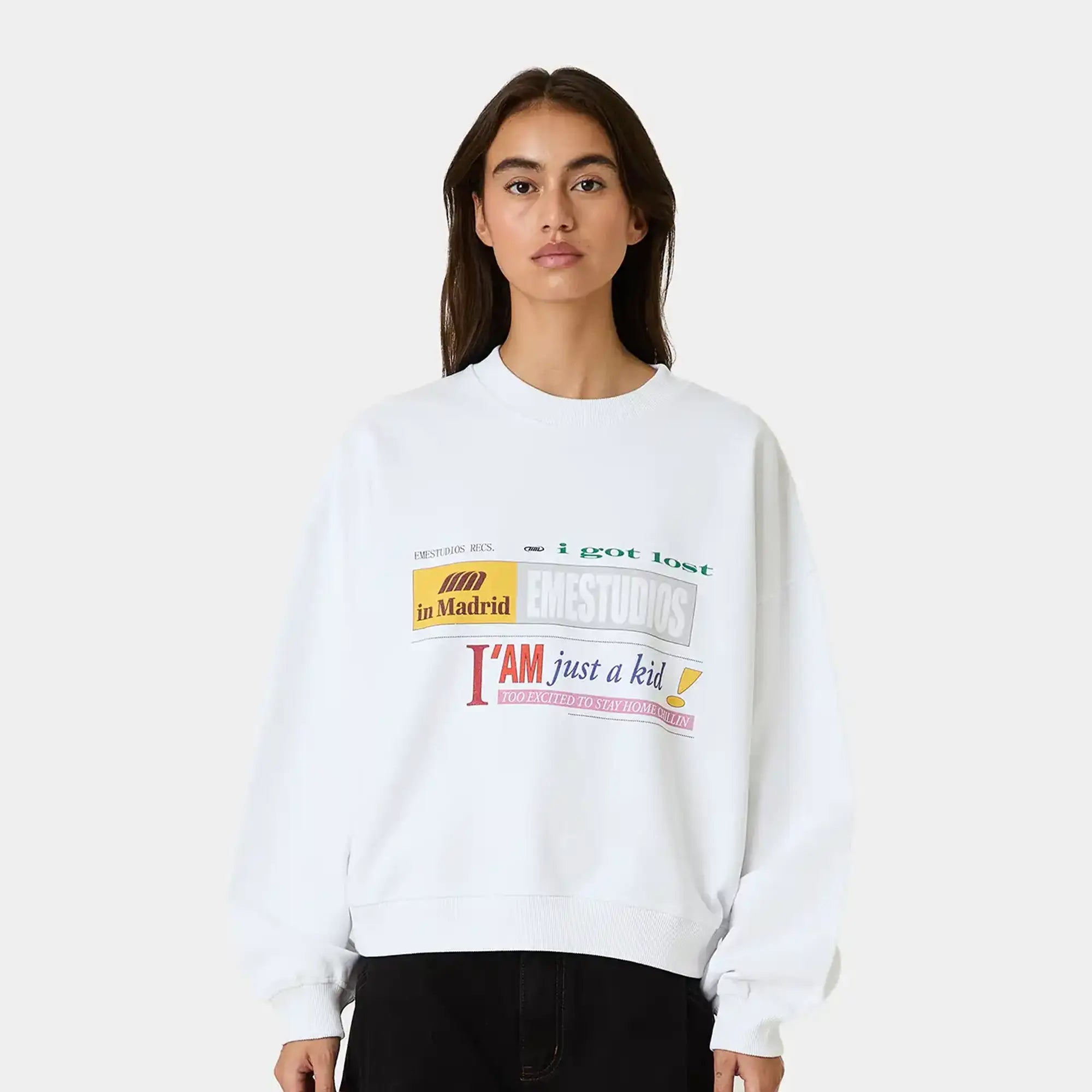 IJK Pearl Oversized Crewneck Sweatshirts Eme Studios