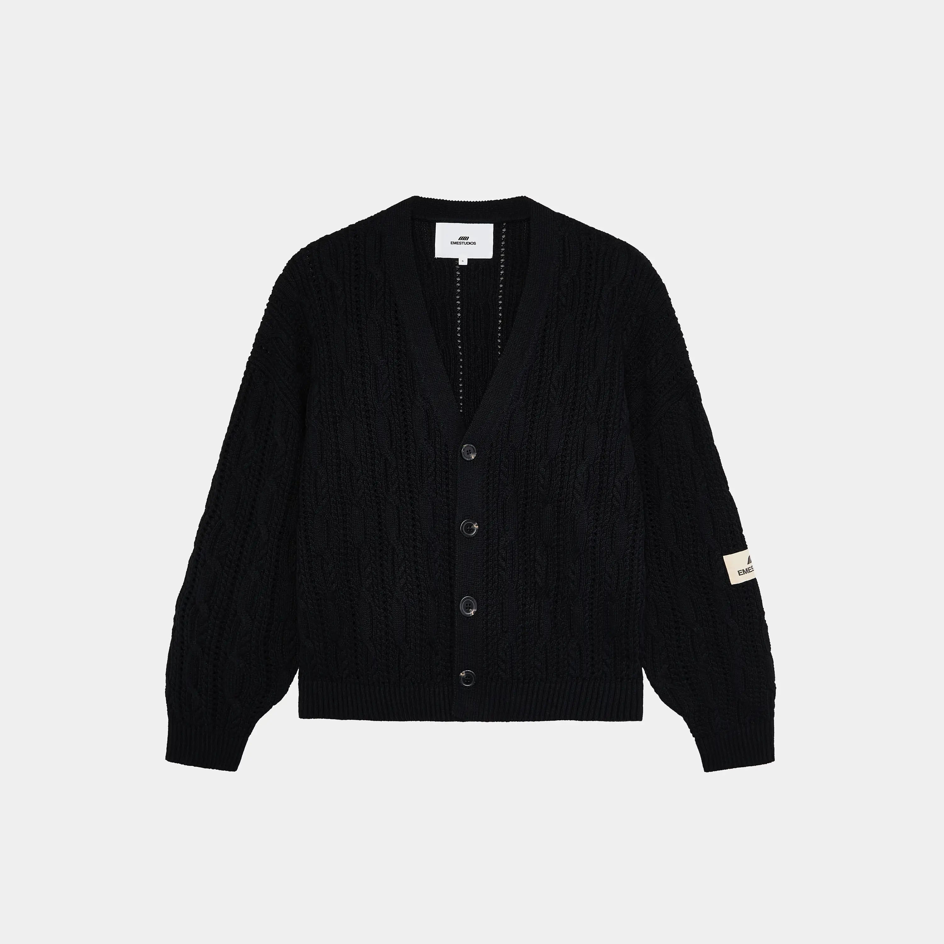 Inger Black Cardigan Knitwear eme