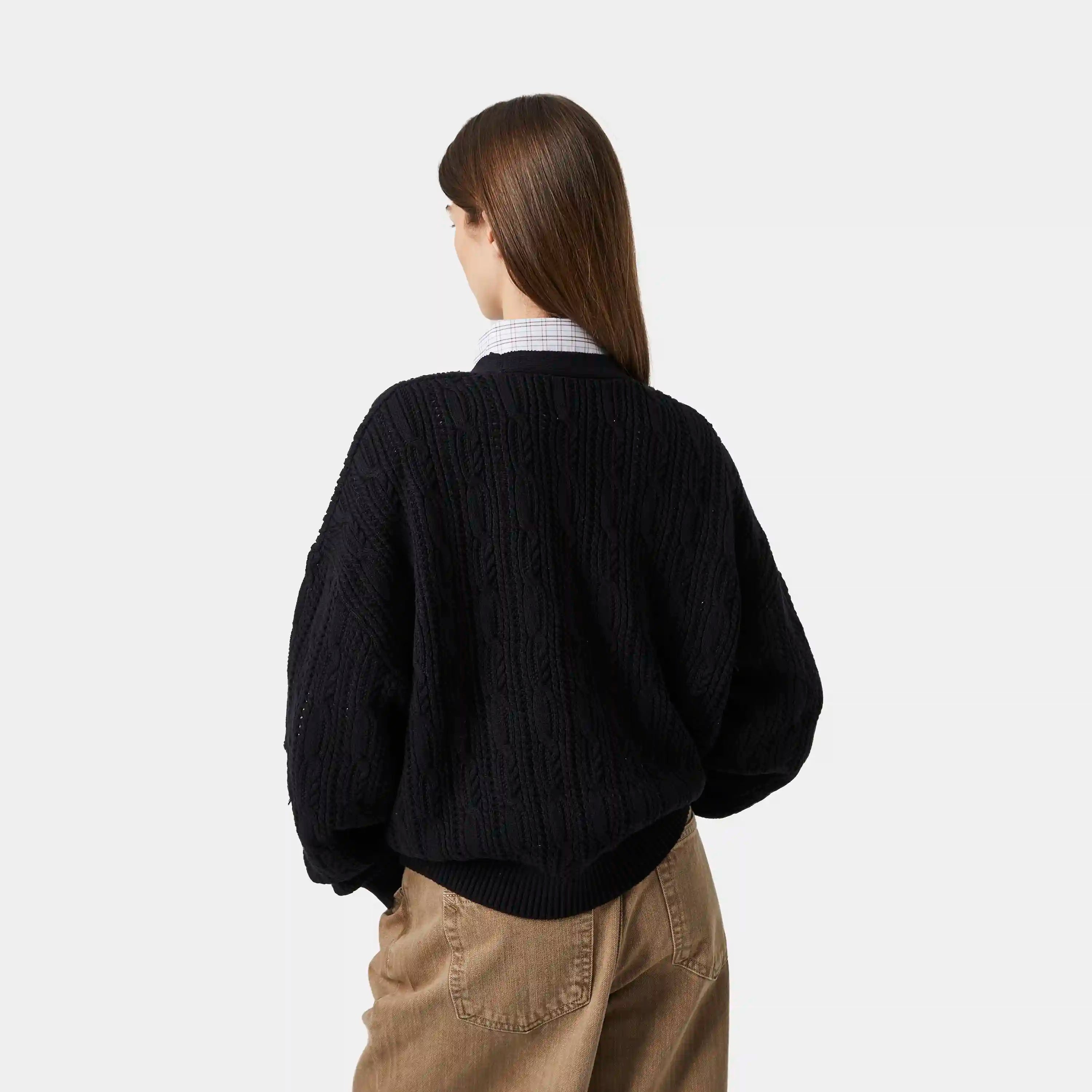 Inger Black Cardigan Knitwear eme