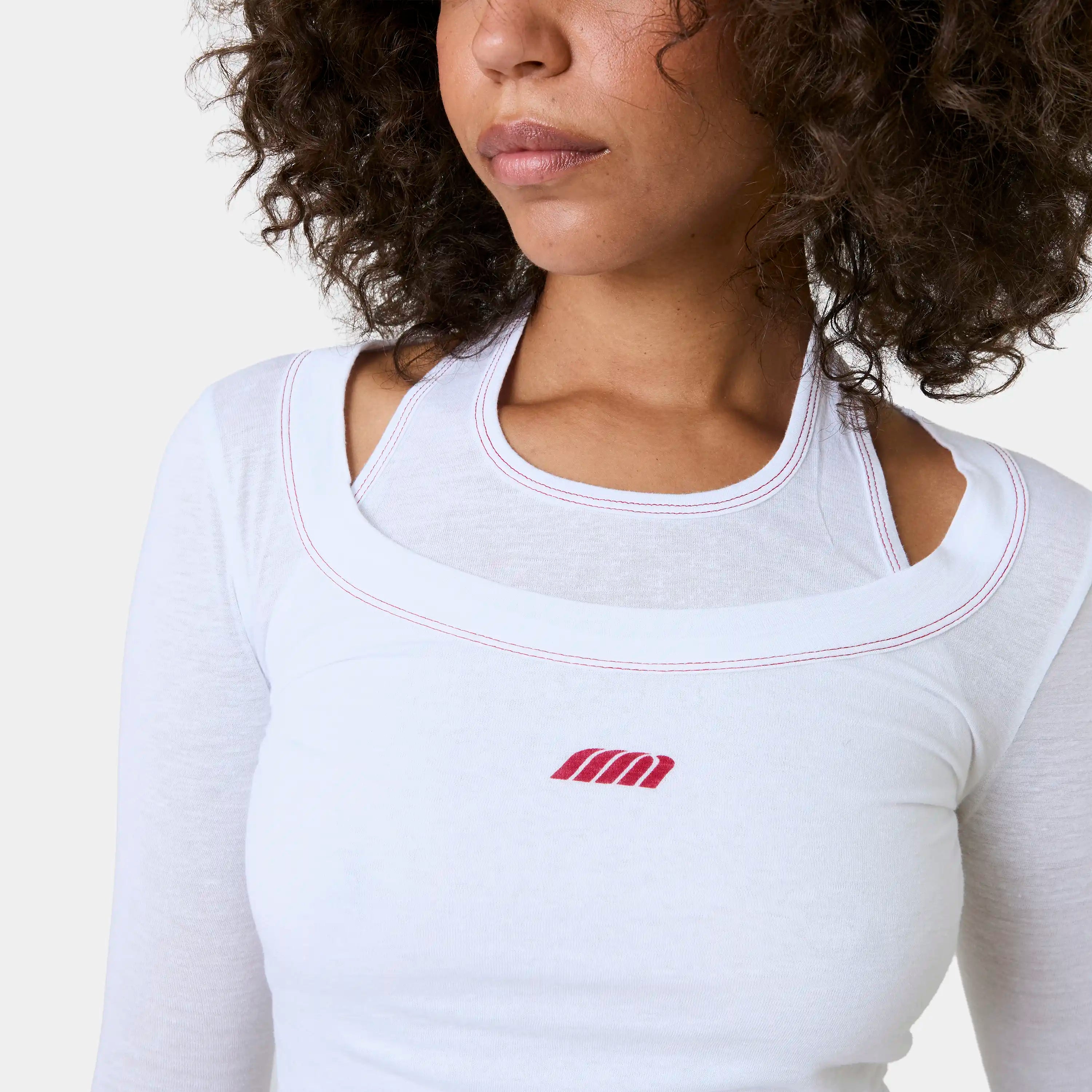 Irina Pearl Layered Long Sleeve Woman T-Shirts Eme Studios
