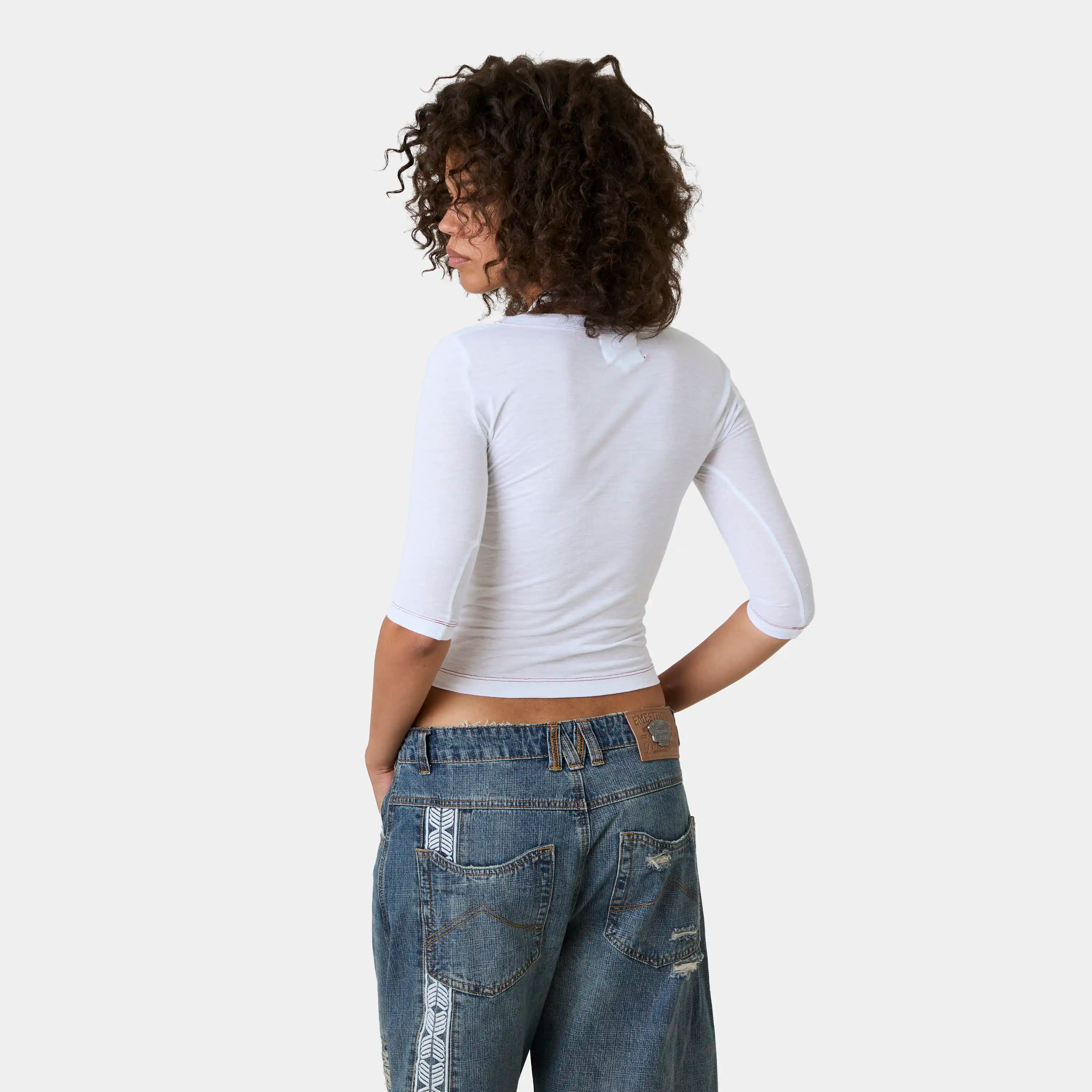 Irina Pearl Layered Long Sleeve Woman T-Shirts Eme Studios