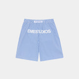 Jammies LS Blue Striped Shorts eme