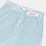 Jammies LS Green Striped Shorts eme