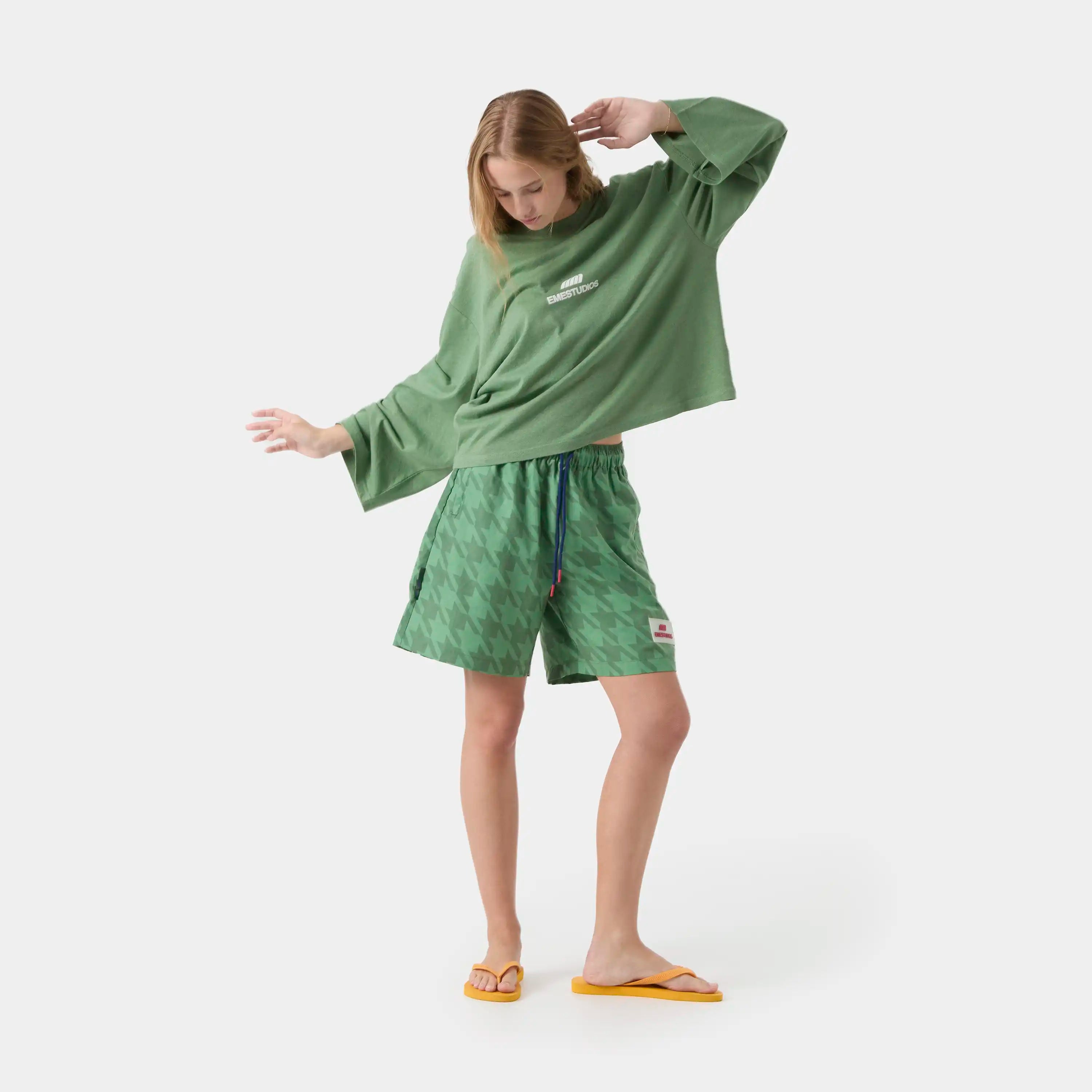 JJ English Green Swim Trunk Swimwear eme