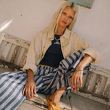 Agl Striped Wide Pants Pants eme