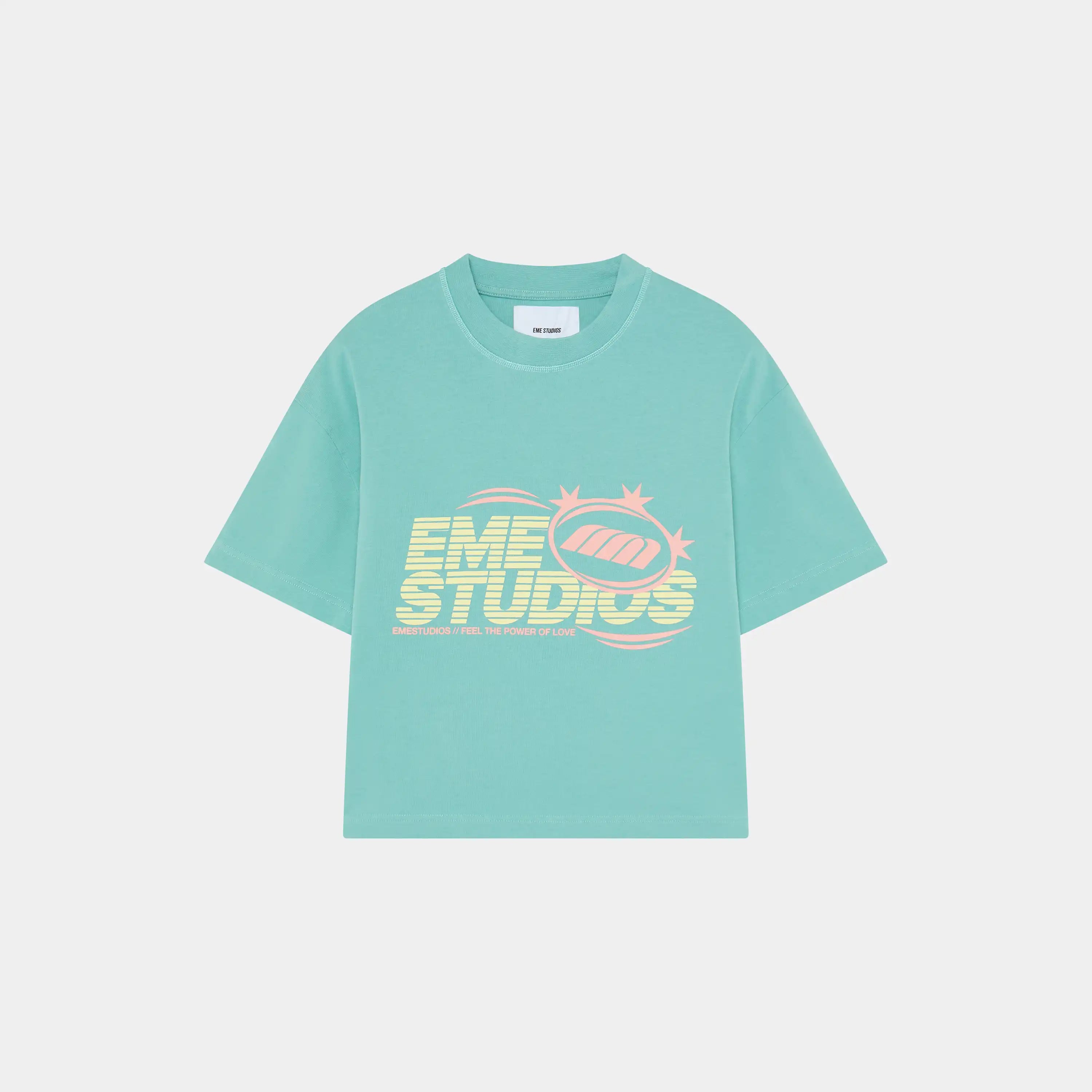 Launch Aqua Oversized Tee T-shirts Eme Studios