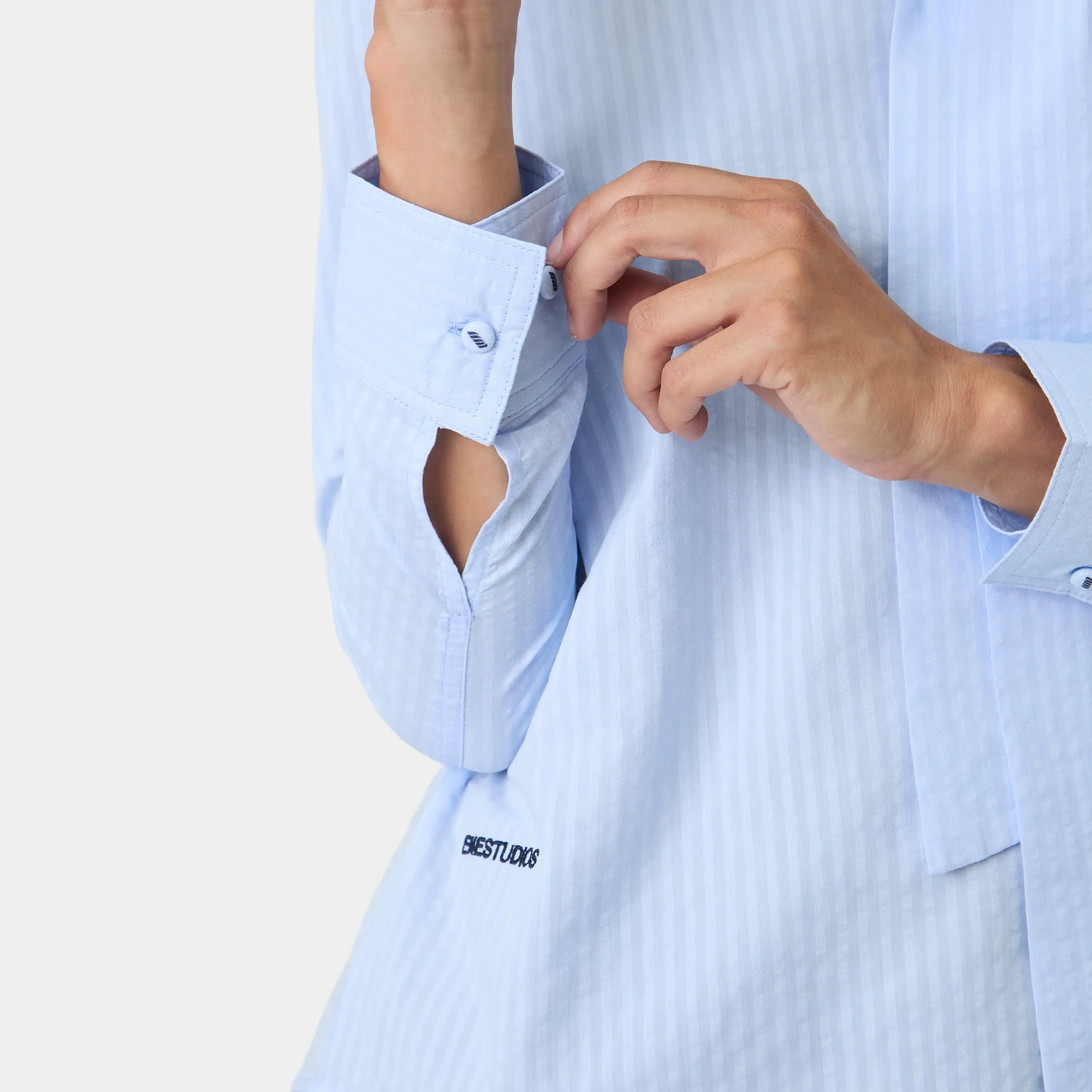 Linda Baby Blue Shirt Woman Shirts Eme Studios