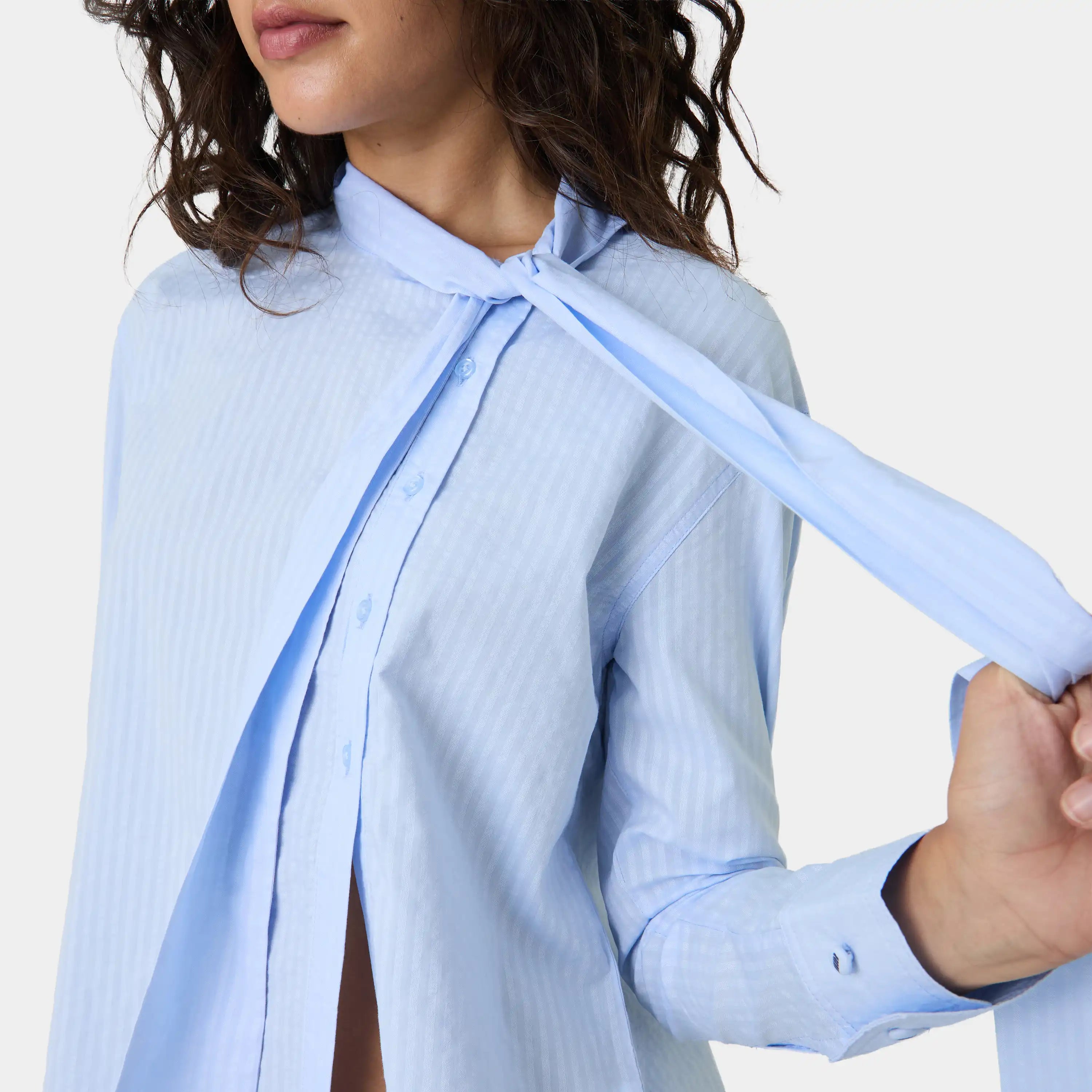 Linda Baby Blue Shirt Woman Shirts Eme Studios