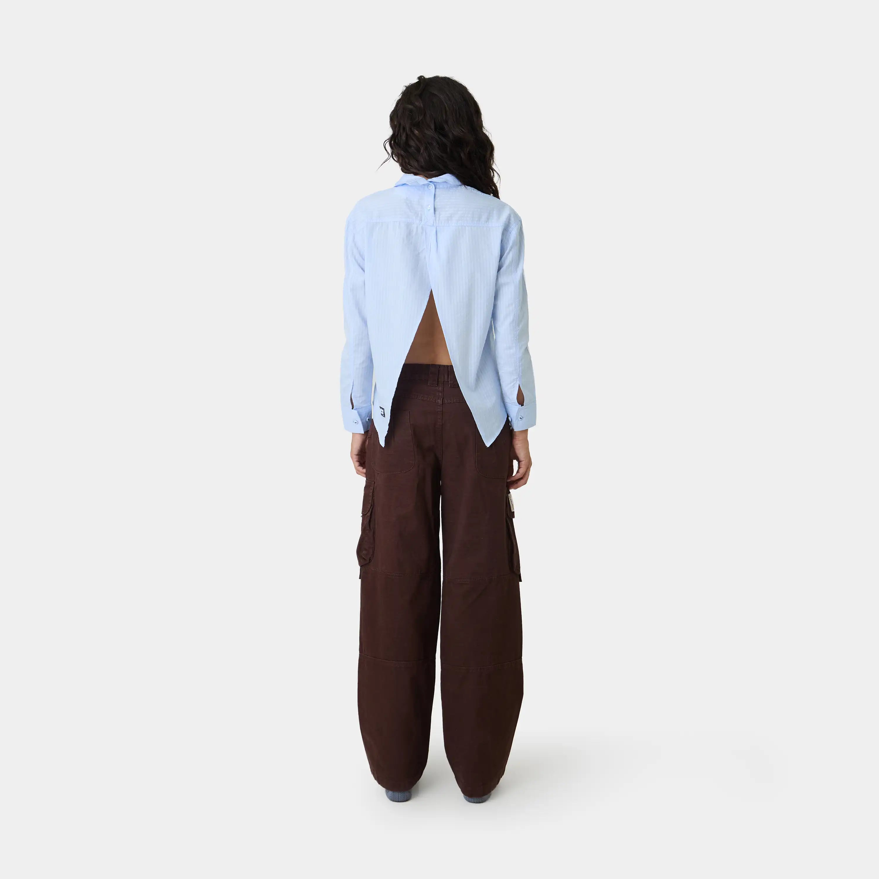 Linda Baby Blue Shirt Woman Shirts Eme Studios