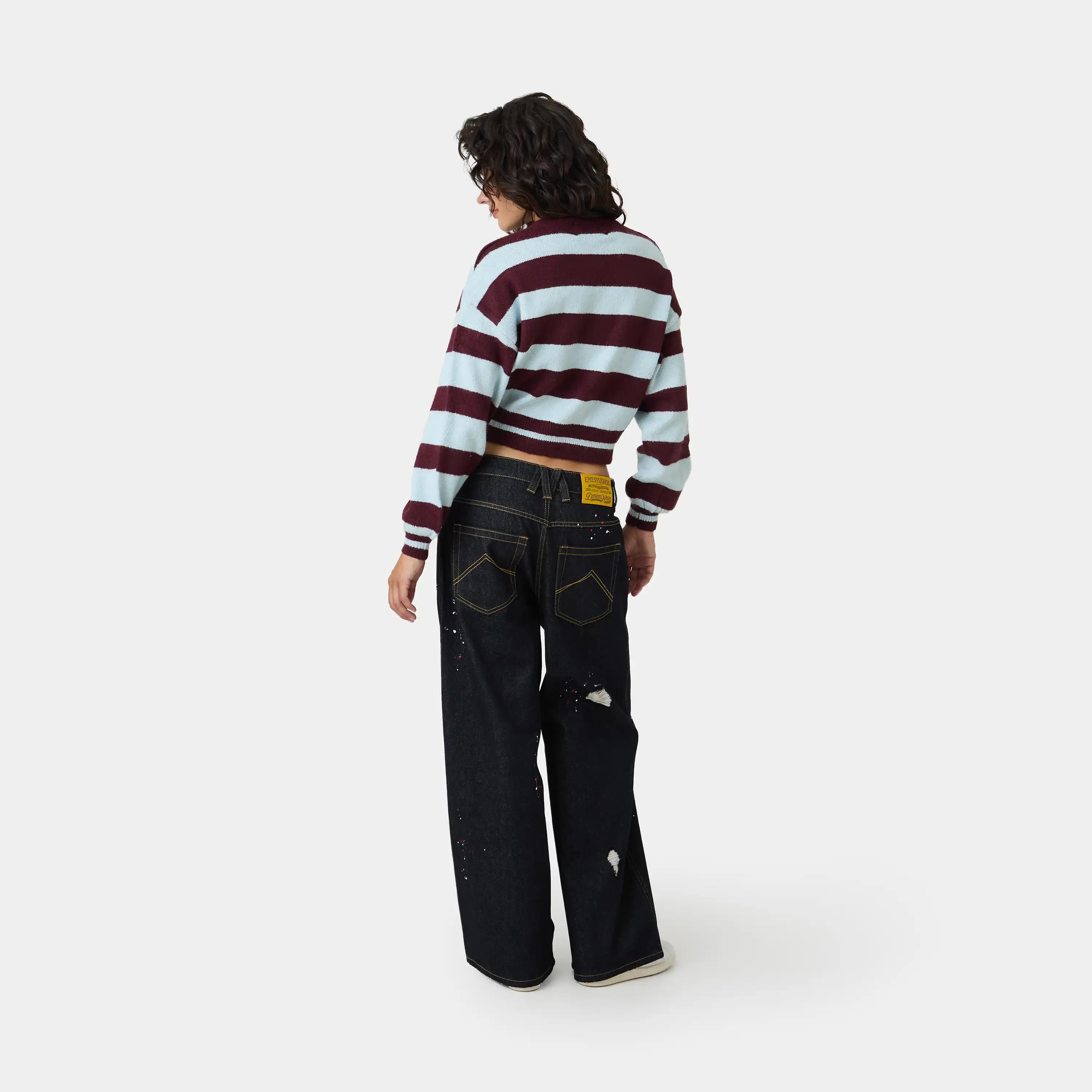 Liz Striped Knit Sweater Woman Knitwear Eme Studios
