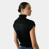 Lorca Black Knit Vest Woman Knitwear Eme Studios