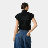 Lorca Black Knit Vest Woman Knitwear Eme Studios