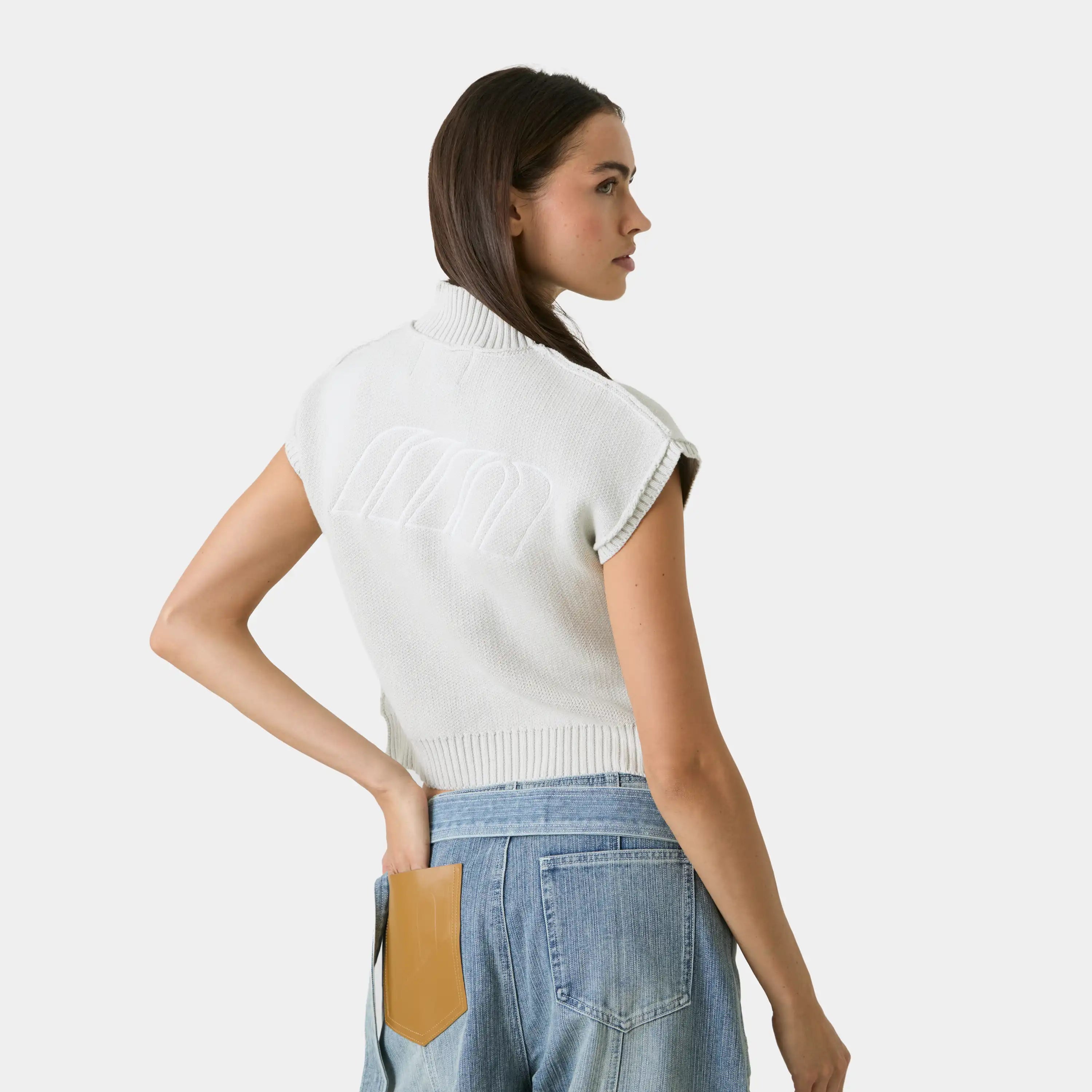 Lorca Stone Knit Vest Woman Knitwear Eme Studios