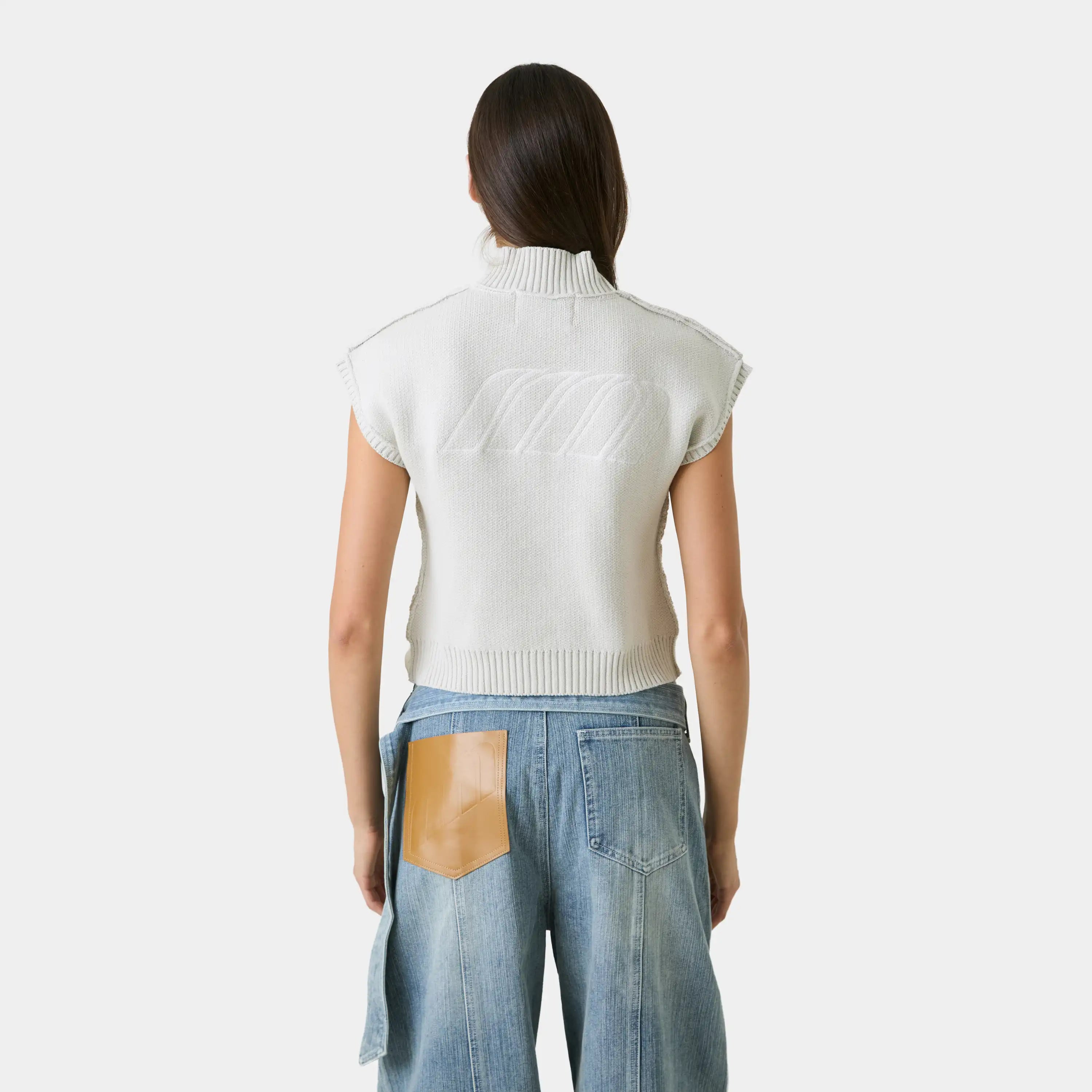 Lorca Stone Knit Vest Woman Knitwear Eme Studios