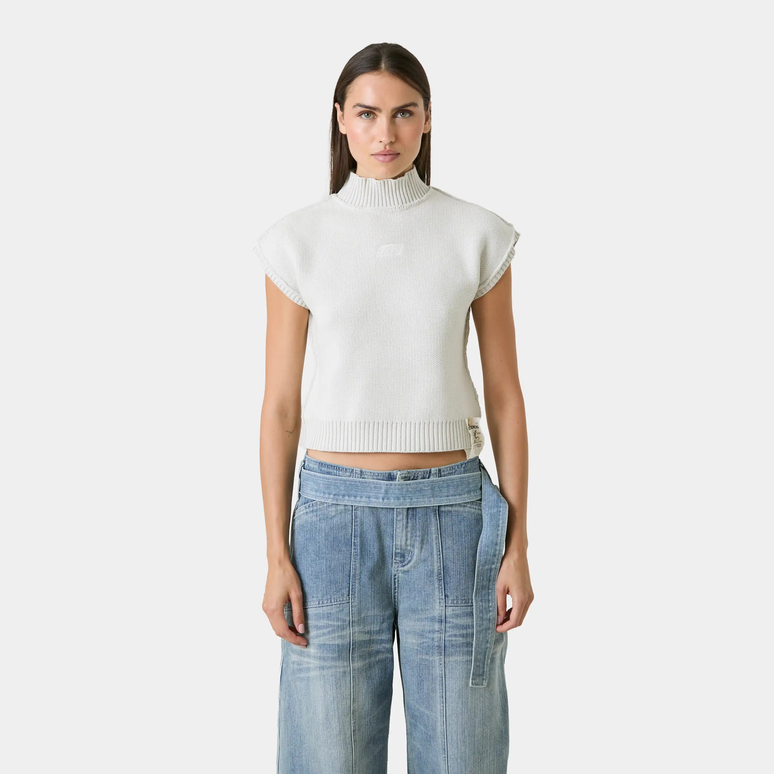 Lorca Stone Knit Vest Woman Knitwear Eme Studios
