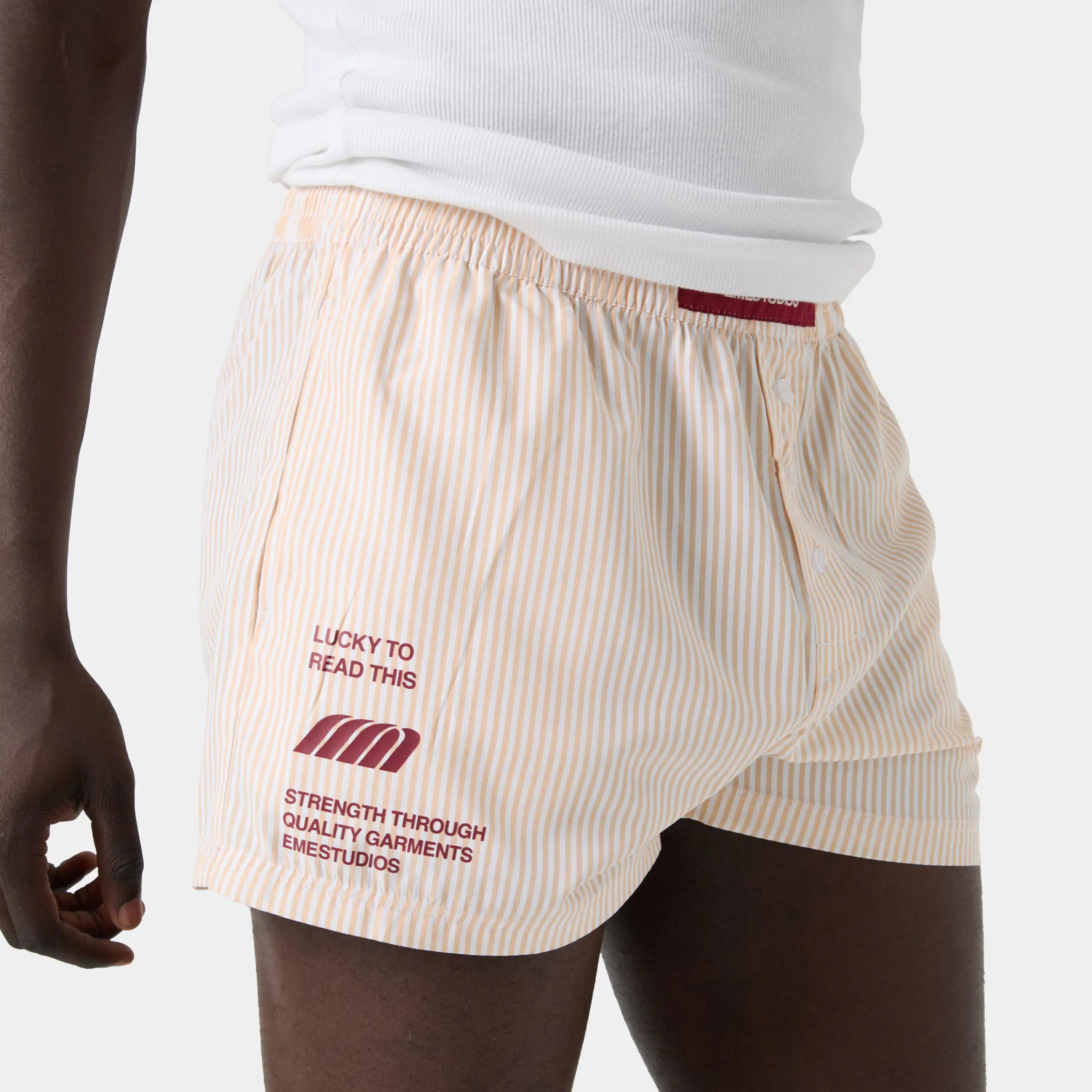Lucky Striped Wine Boxers Underwear eme