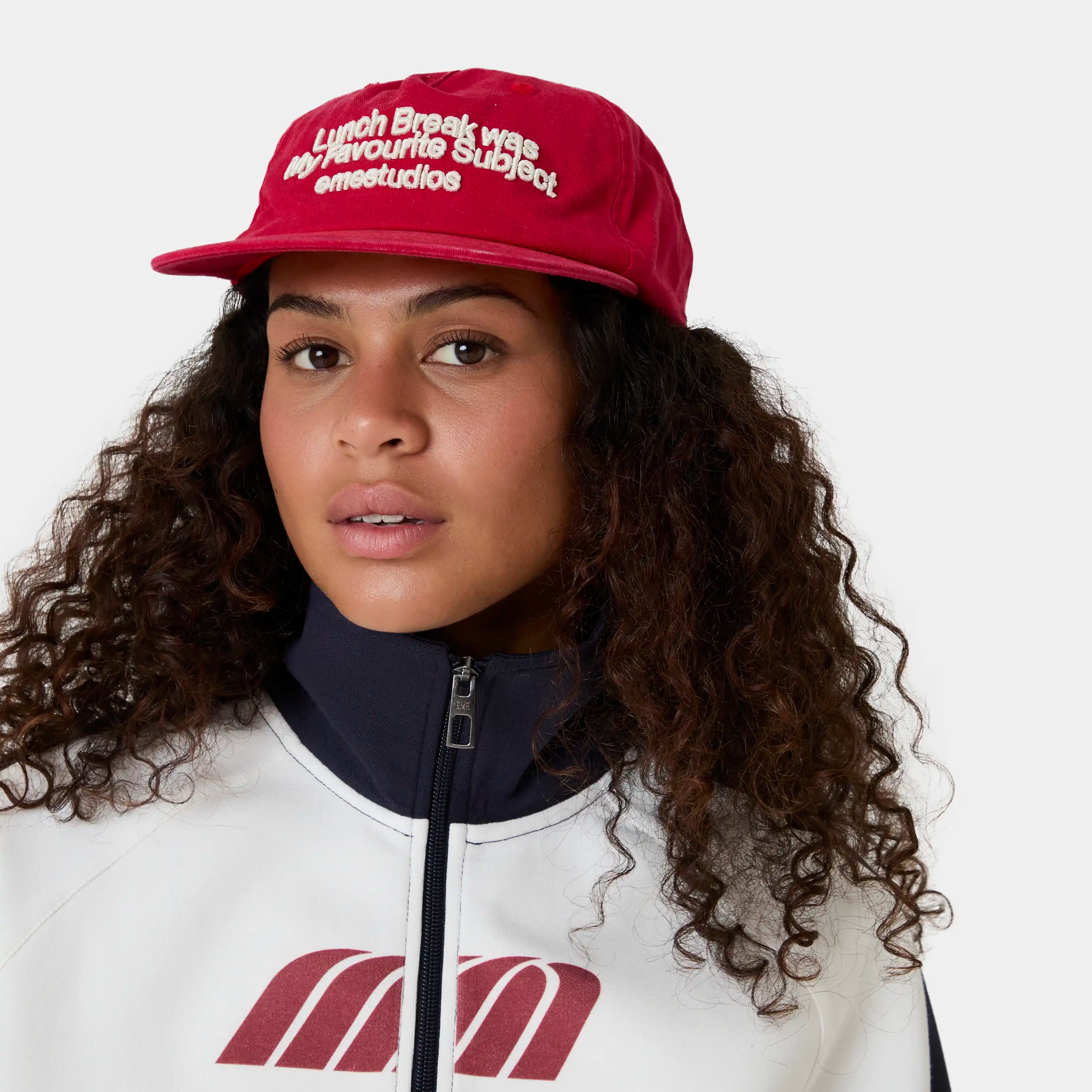 Lunch Red Cap Headwear Eme Studios