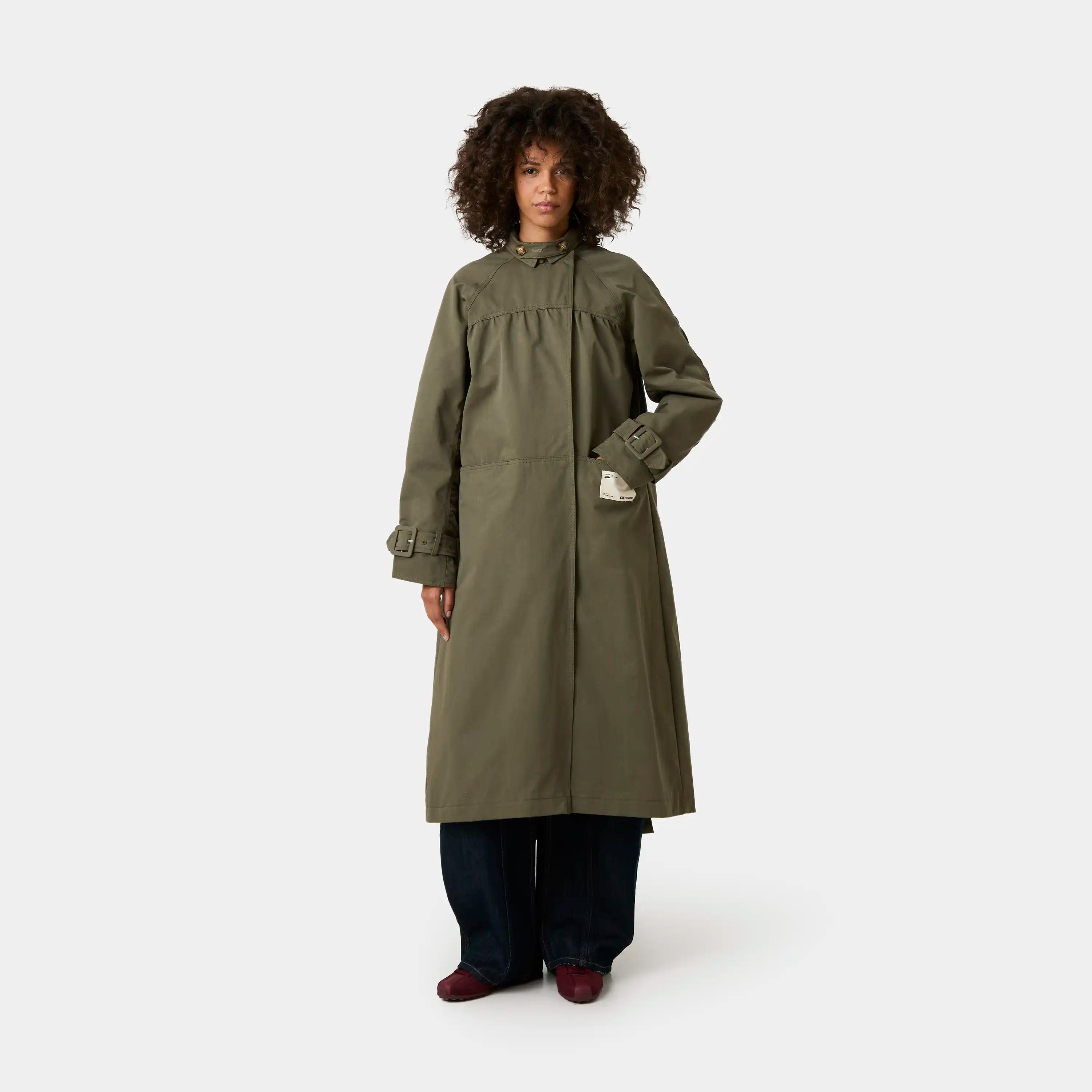 Luzia Forest Trench Coat Woman Outerwear Eme Studios