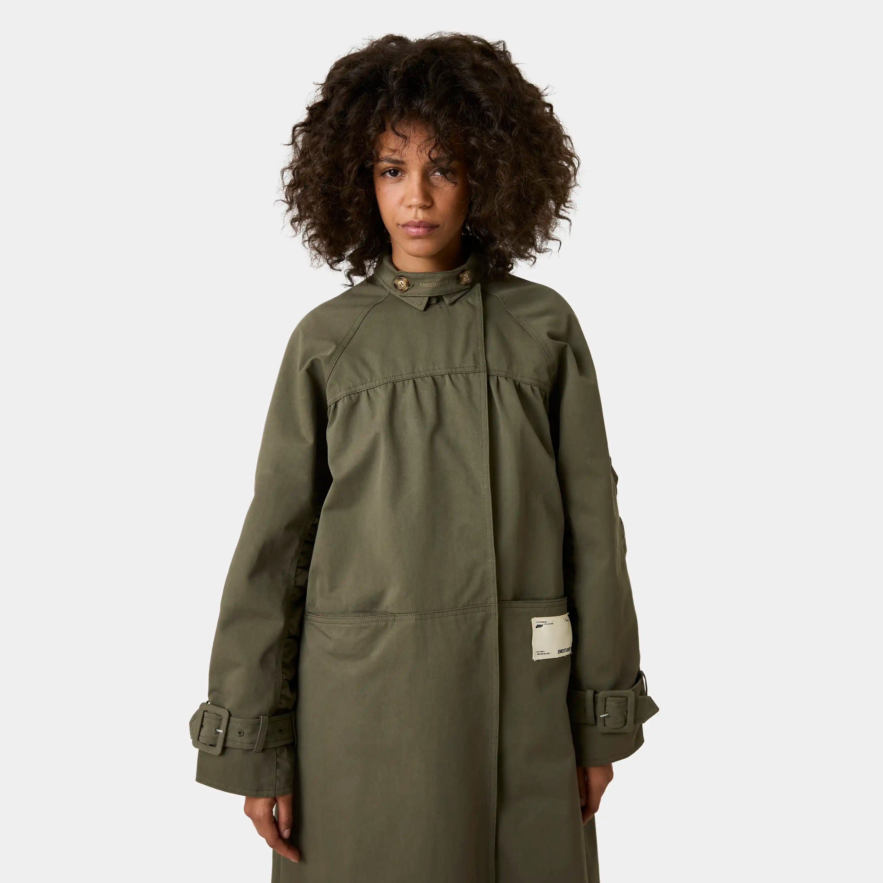 Luzia Forest Trench Coat Woman Outerwear Eme Studios