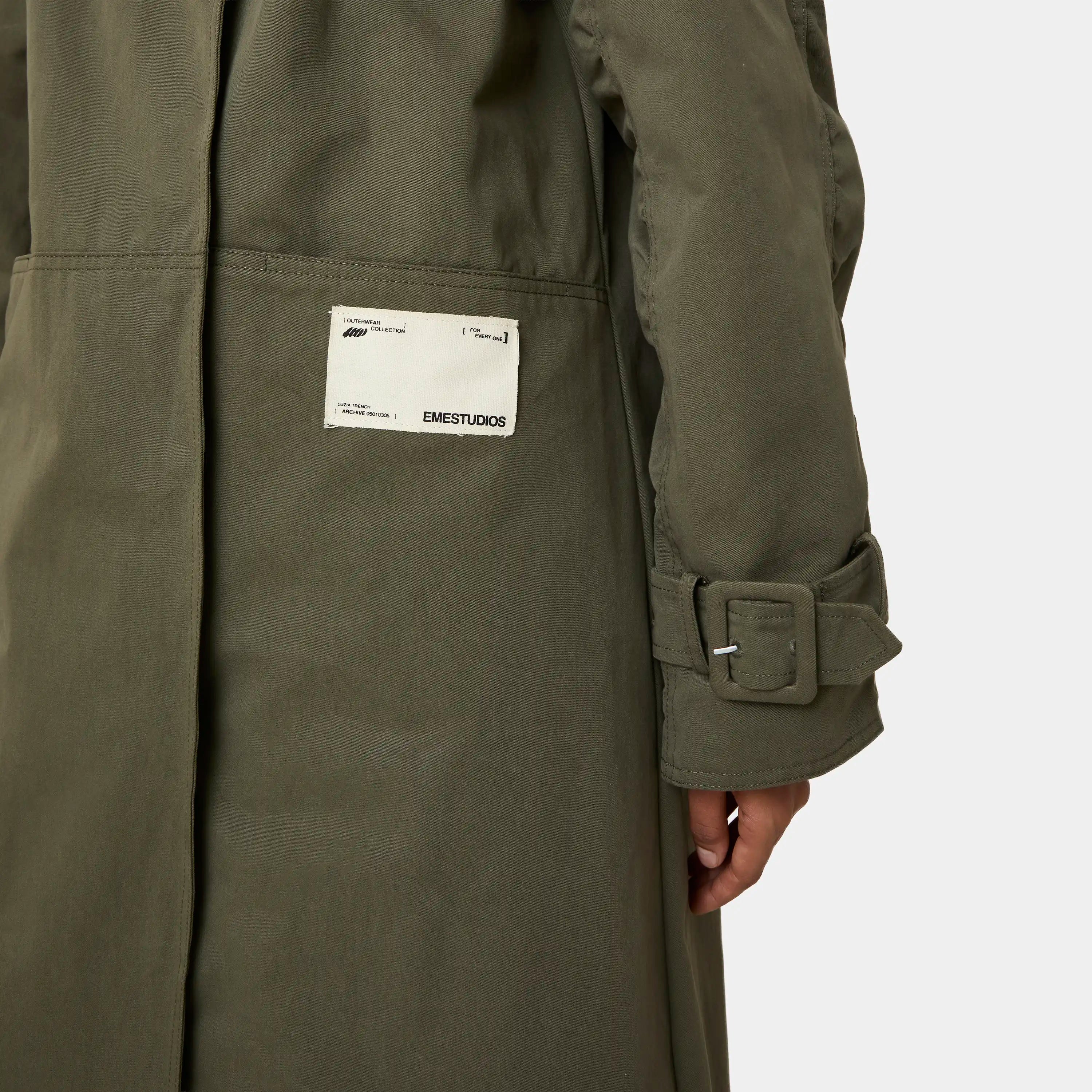Luzia Forest Trench Coat Woman Outerwear Eme Studios