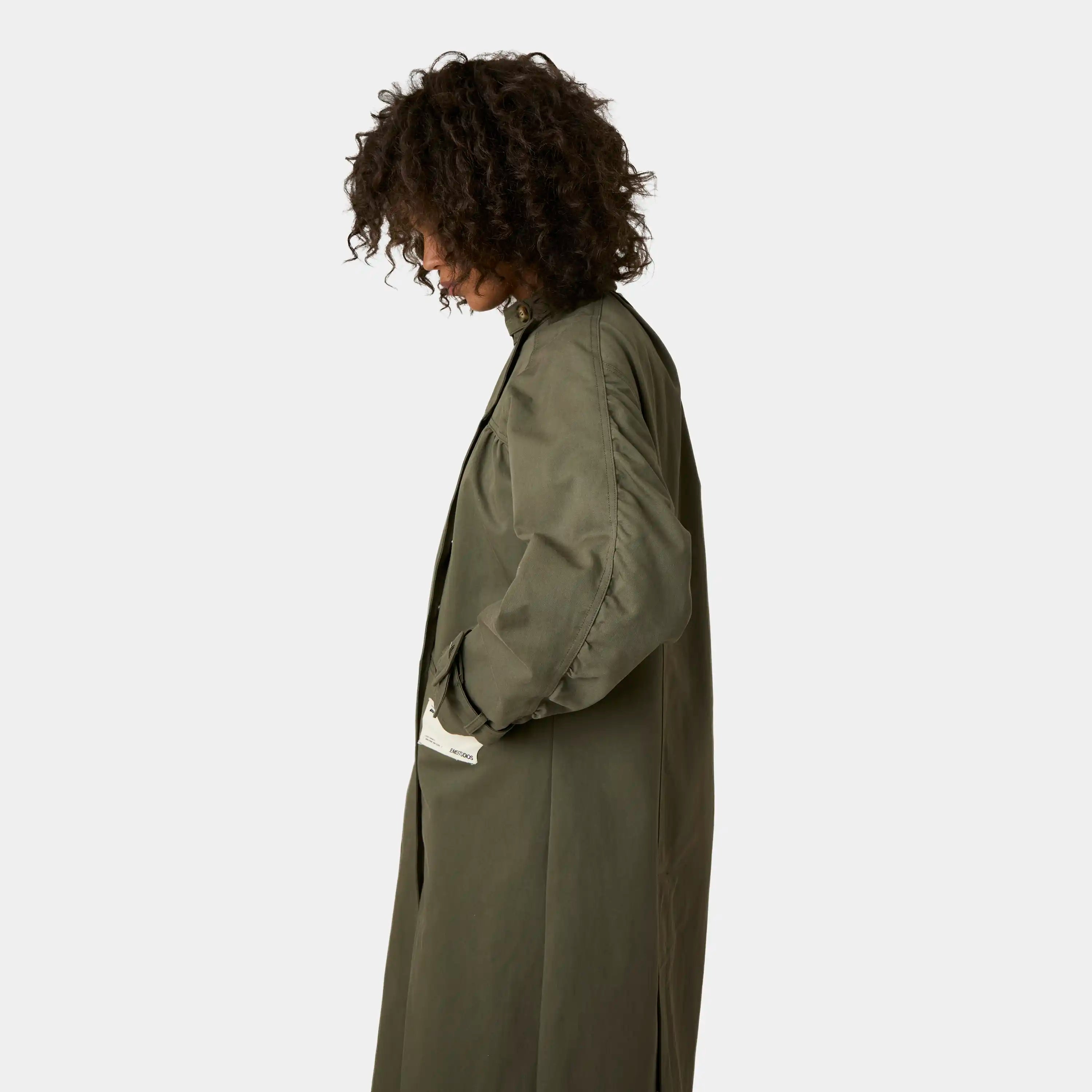 Luzia Forest Trench Coat Woman Outerwear Eme Studios