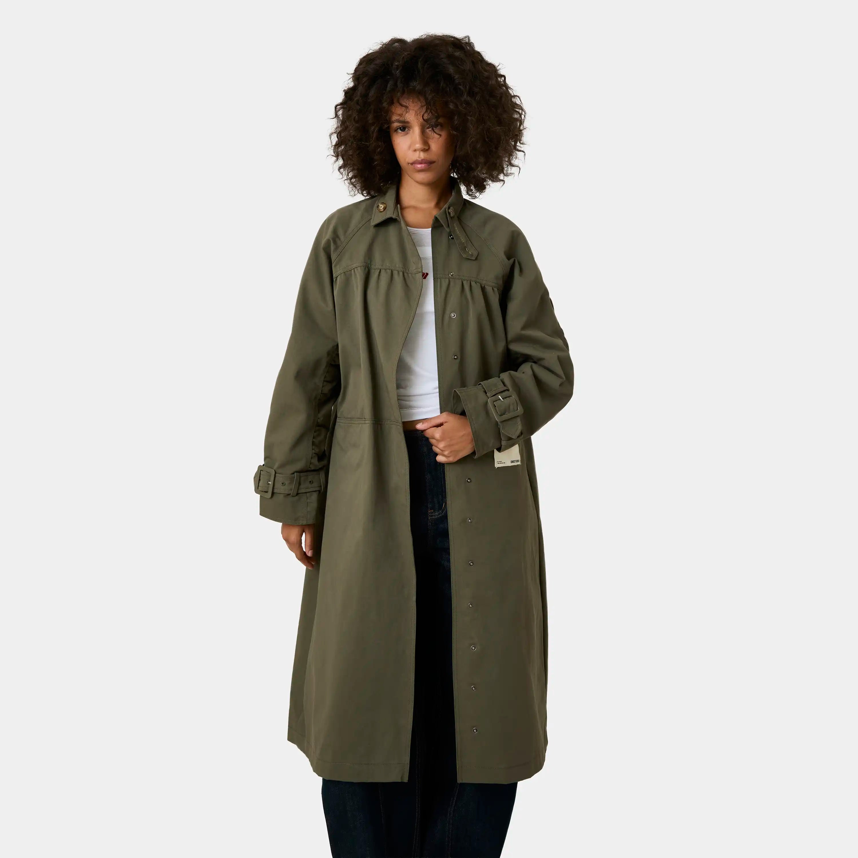 Luzia Forest Trench Coat Woman Outerwear Eme Studios