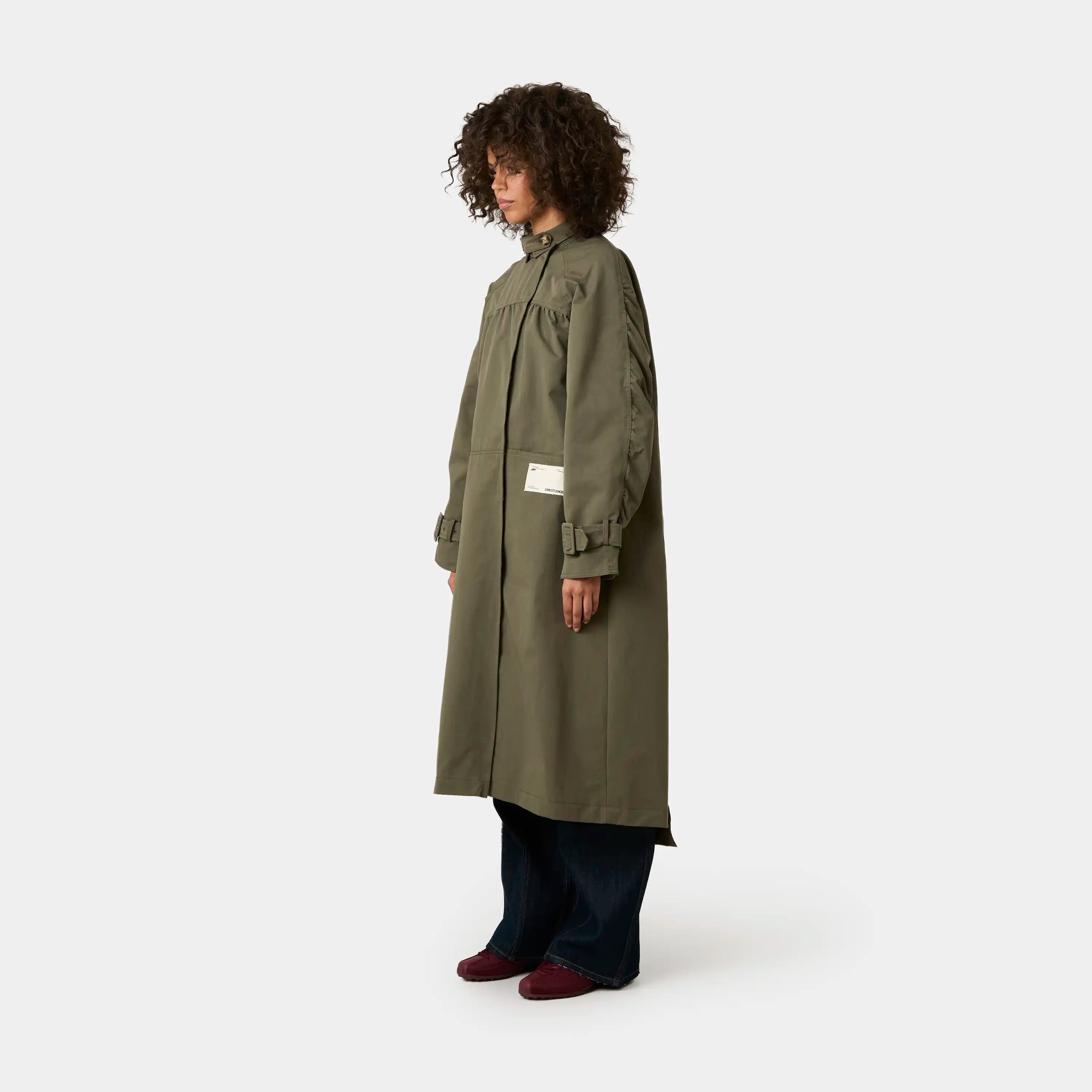 Luzia Forest Trench Coat Woman Outerwear Eme Studios