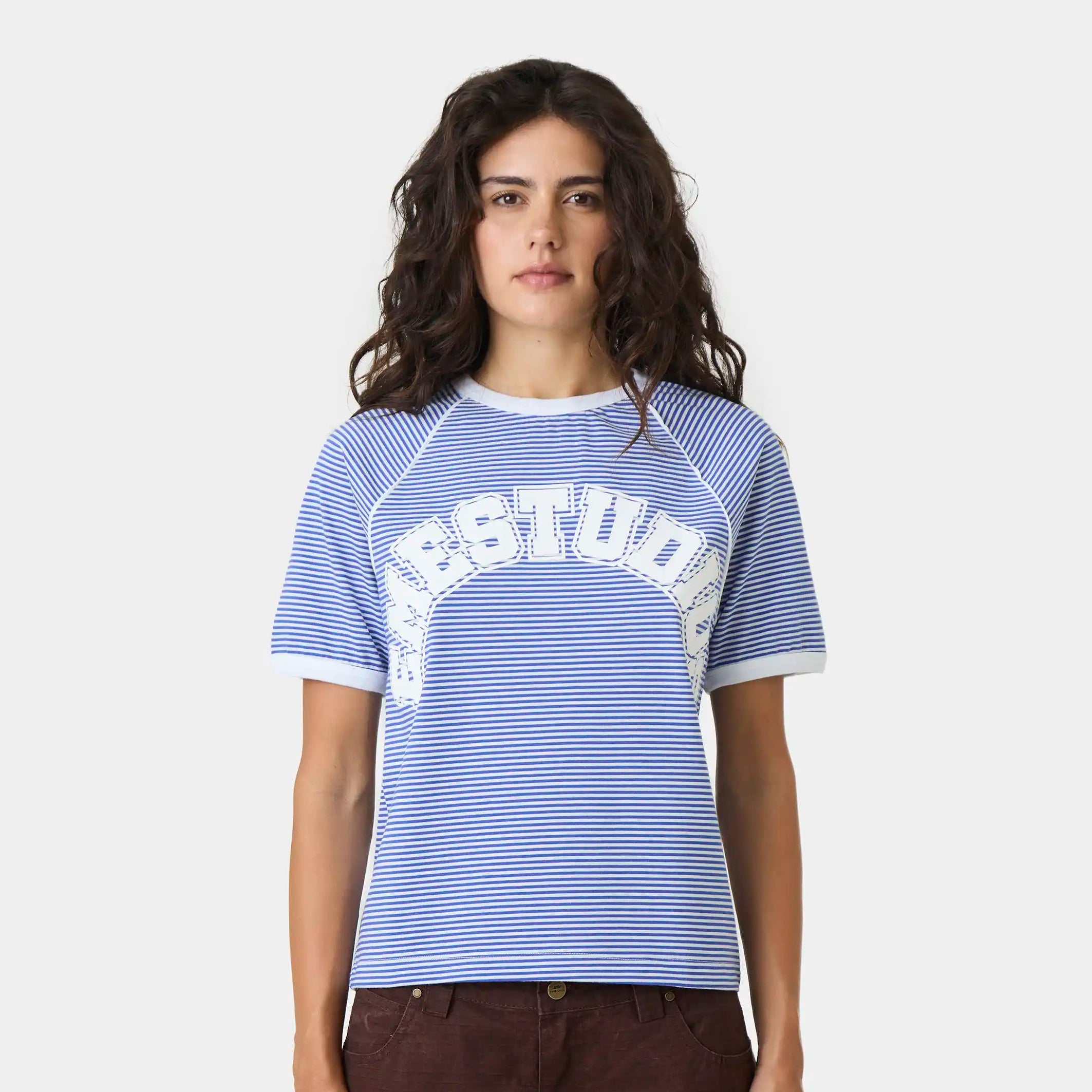 Mariner Blue Striped Tee T-shirts Eme Studios