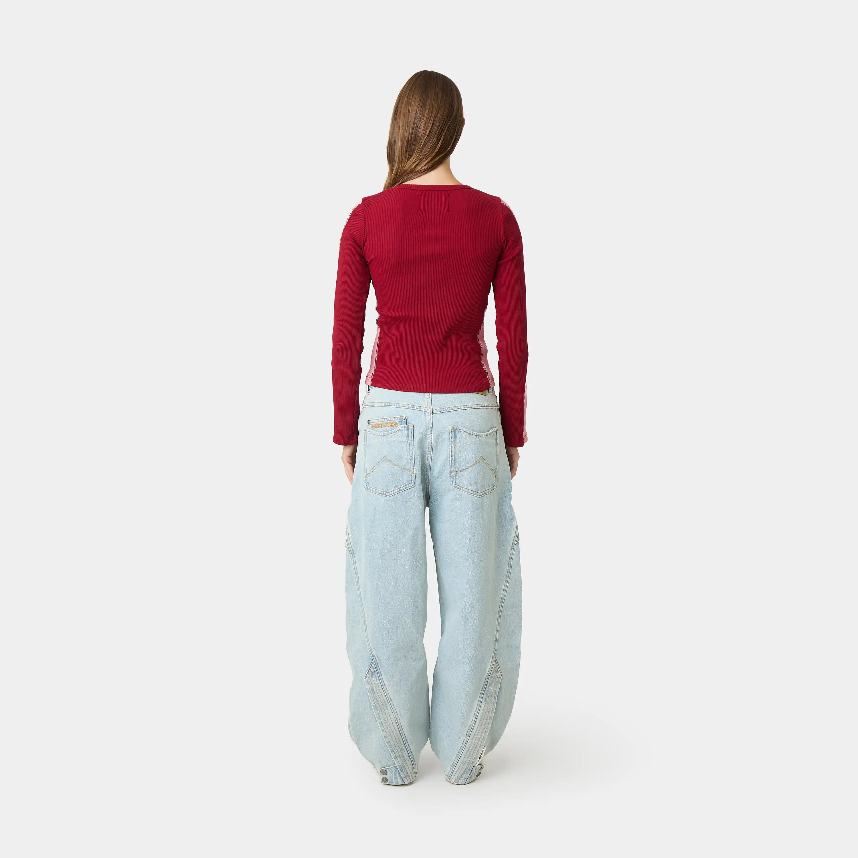 Marsella Cherry Henley Long Sleeve Woman T-Shirts Eme Studios