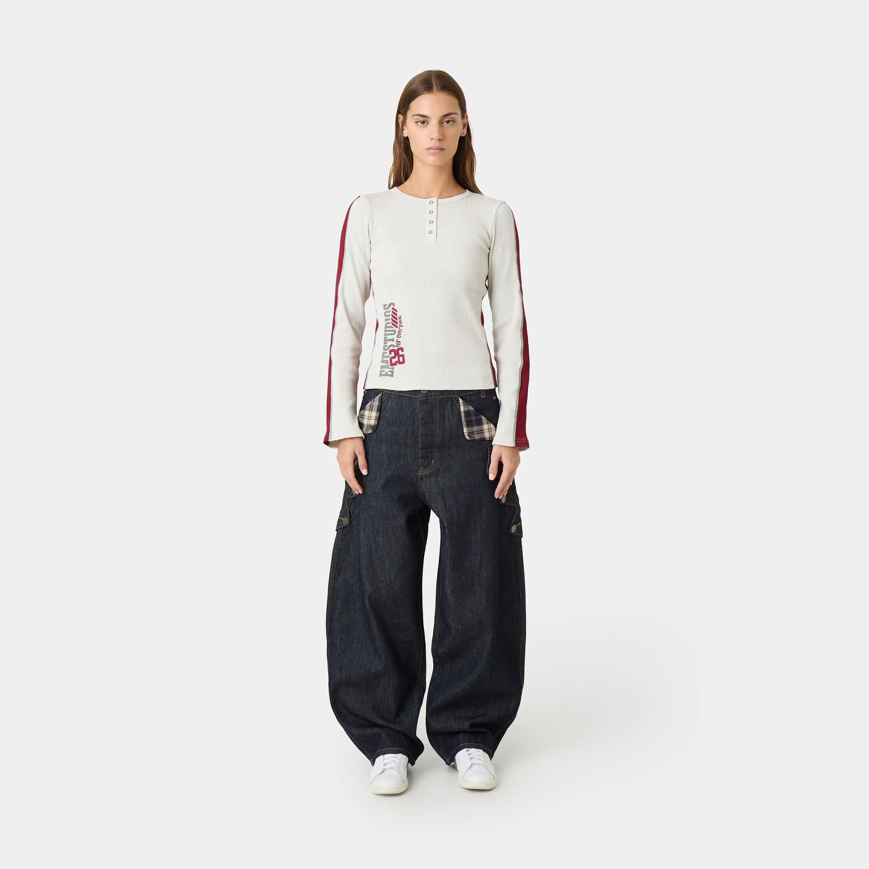 Marsella Pearl Henley Long Sleeve Woman T-Shirts Eme Studios