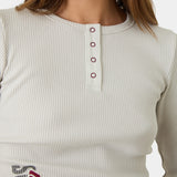 Marsella Pearl Henley Long Sleeve Woman T-Shirts Eme Studios