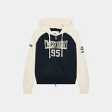 Marty Navy Full Zip Woman Hoodies Eme Studios