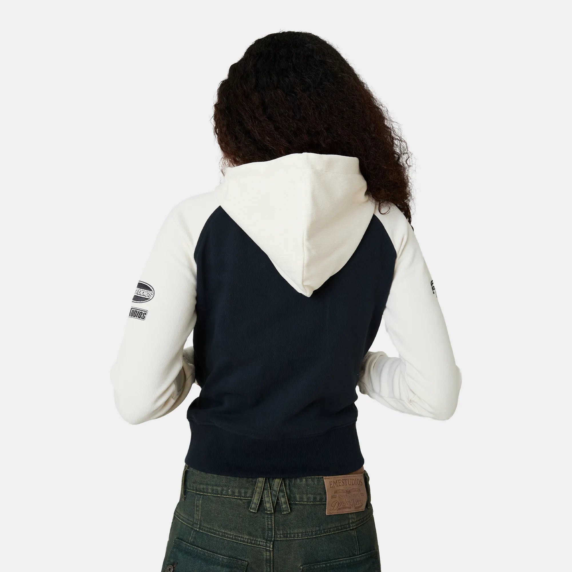 Marty Navy Full Zip Woman Hoodies Eme Studios