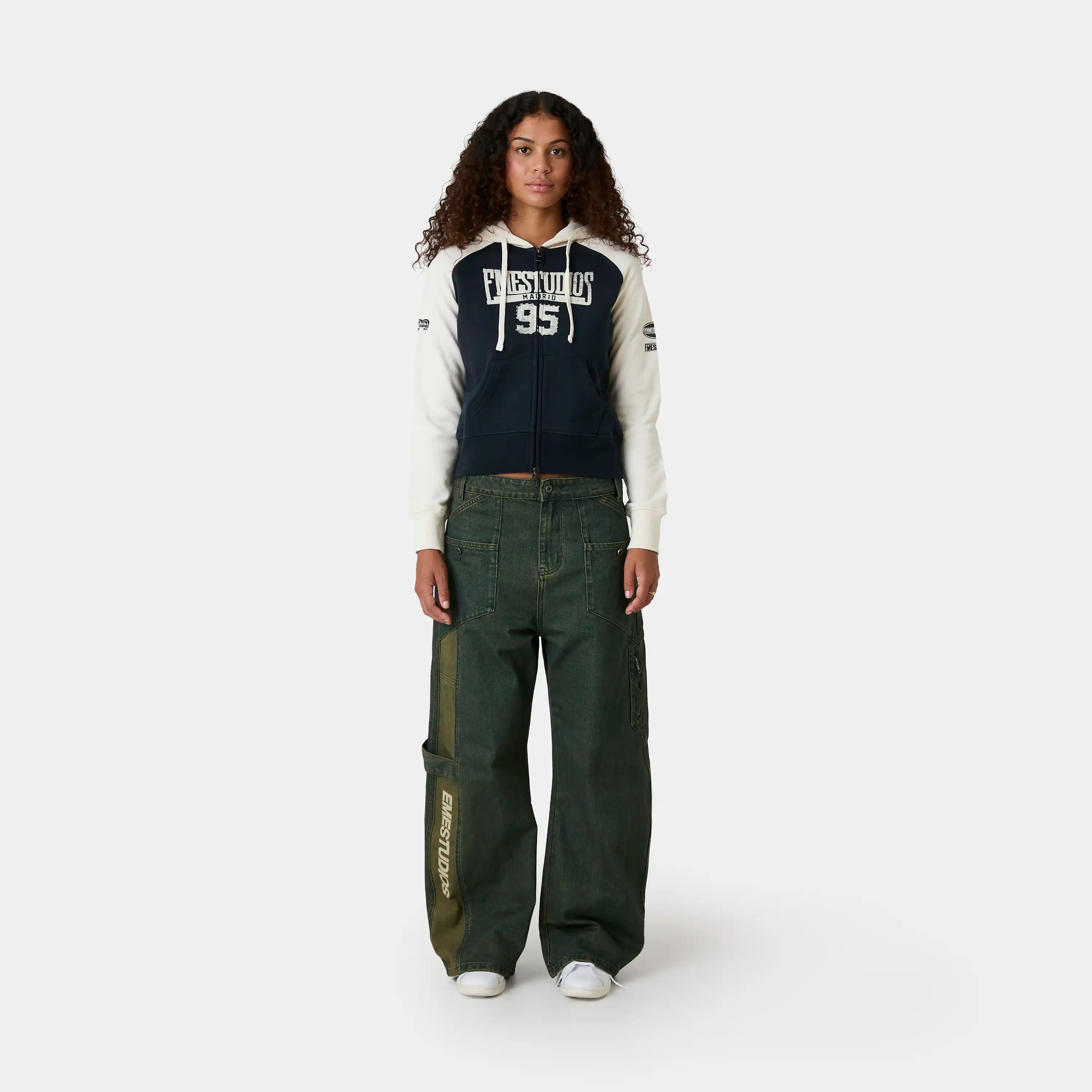 Marty Navy Full Zip Woman Hoodies Eme Studios
