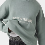 Master Aqua Green Knit Sweater Knitwear eme