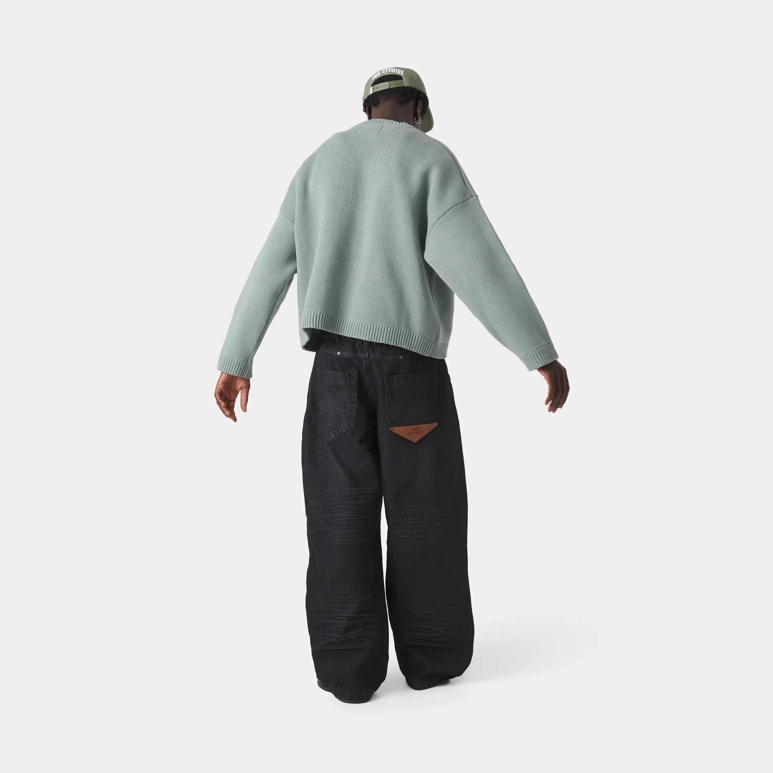 Master Aqua Green Knit Sweater Knitwear eme