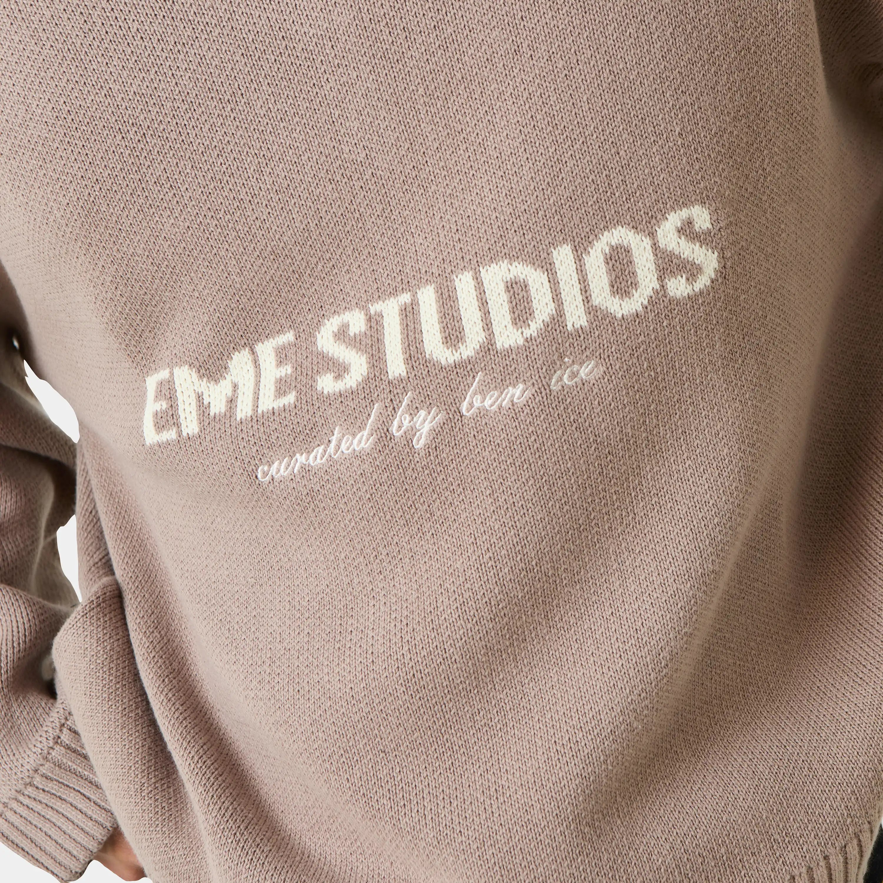 Master Muddy Brown Knit Sweater Knitwear eme